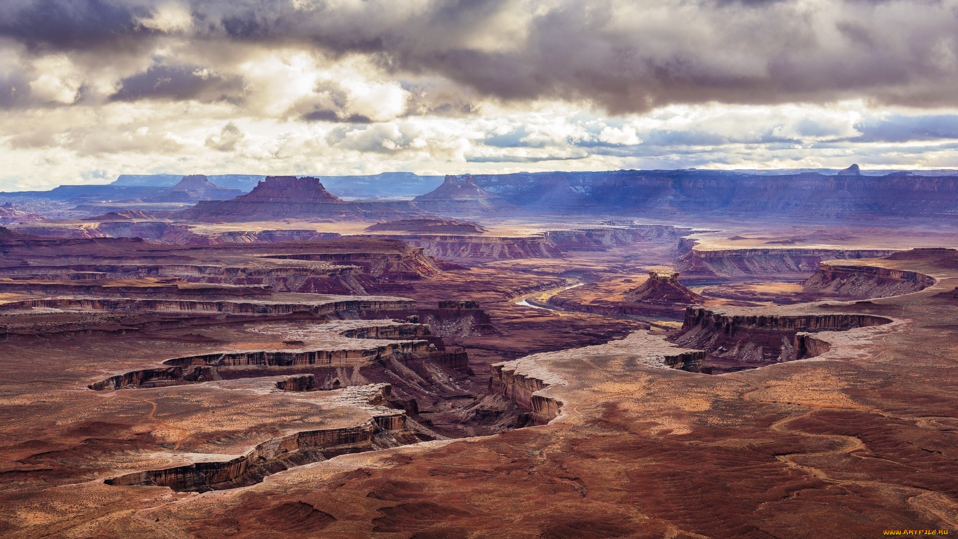 национальный, парк, каньонлендс, , юта, , сша, природа, горы, небо, тучи, каньон, скалы