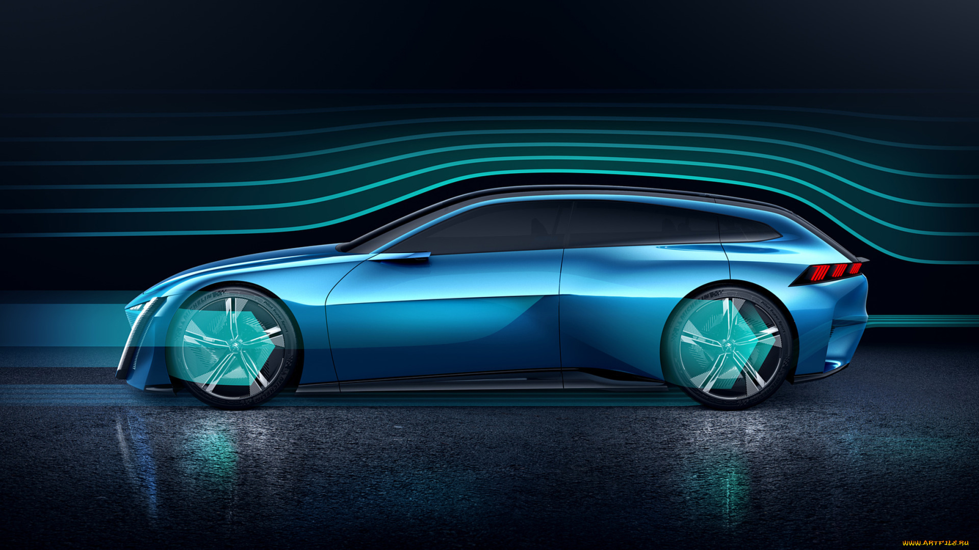 peugeot, instinct, concept, 2017, автомобили, 3д, 2017, instinct, concept, peugeot