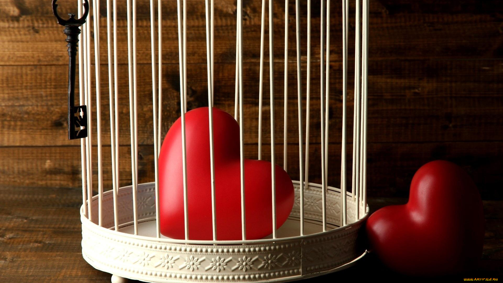 праздничные, день, святого, валентина, , сердечки, , любовь, клетка, сердечки, ключ