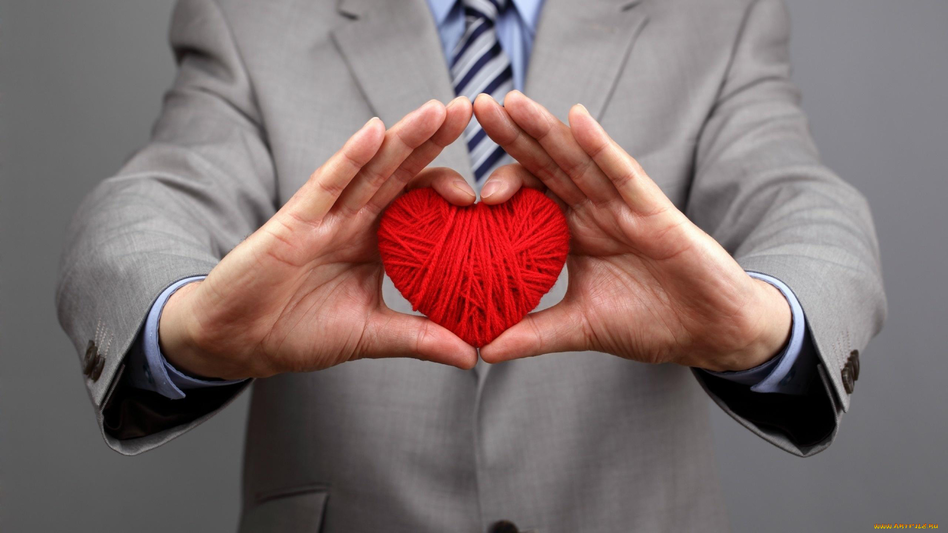 праздничные, день, святого, валентина, , сердечки, , любовь, сердце, руки, нитяное, мужчина