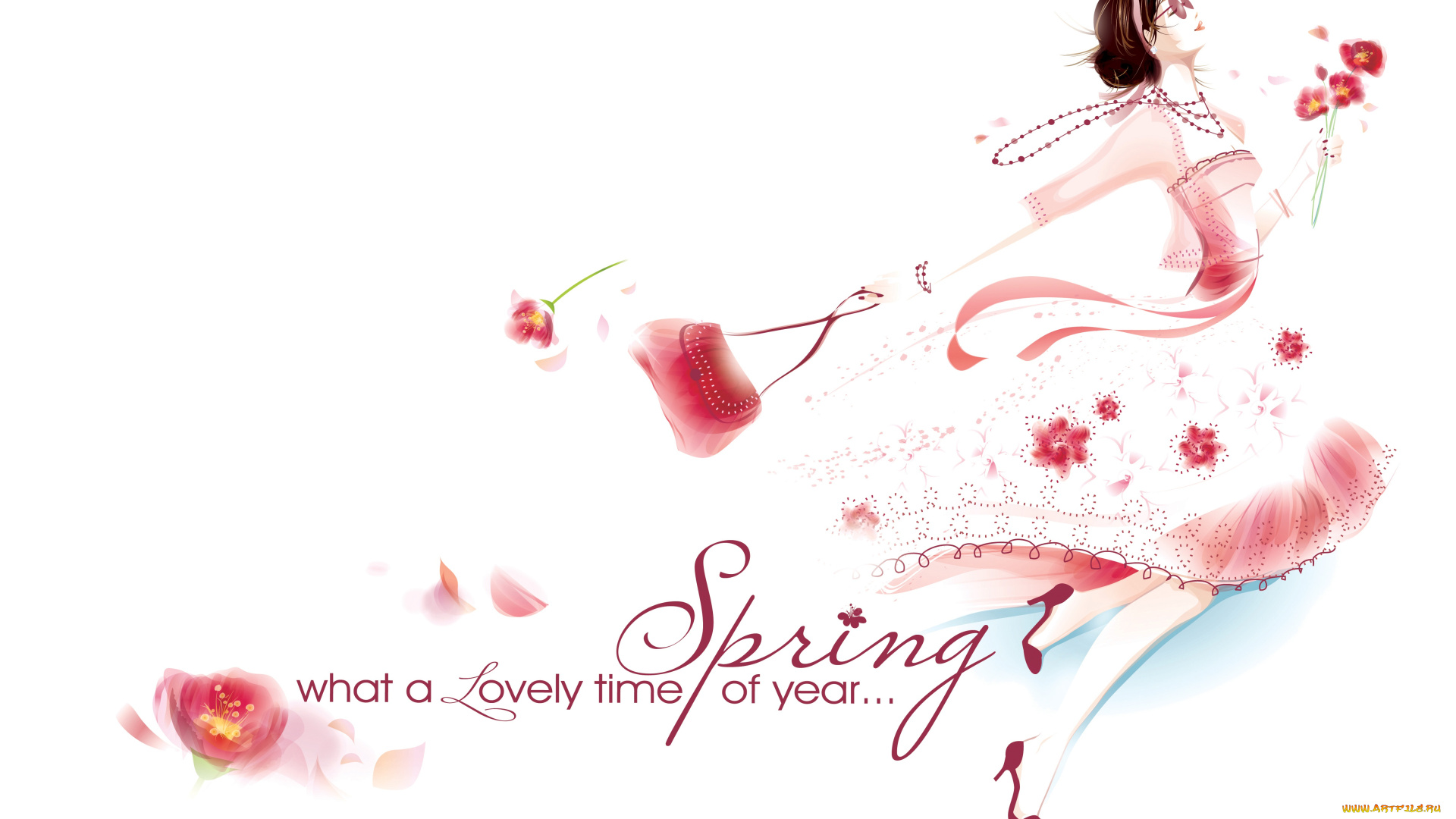 праздничные, международный, женский, день, -, 8, марта, девушка, весна, платье, сумка, 8, марта