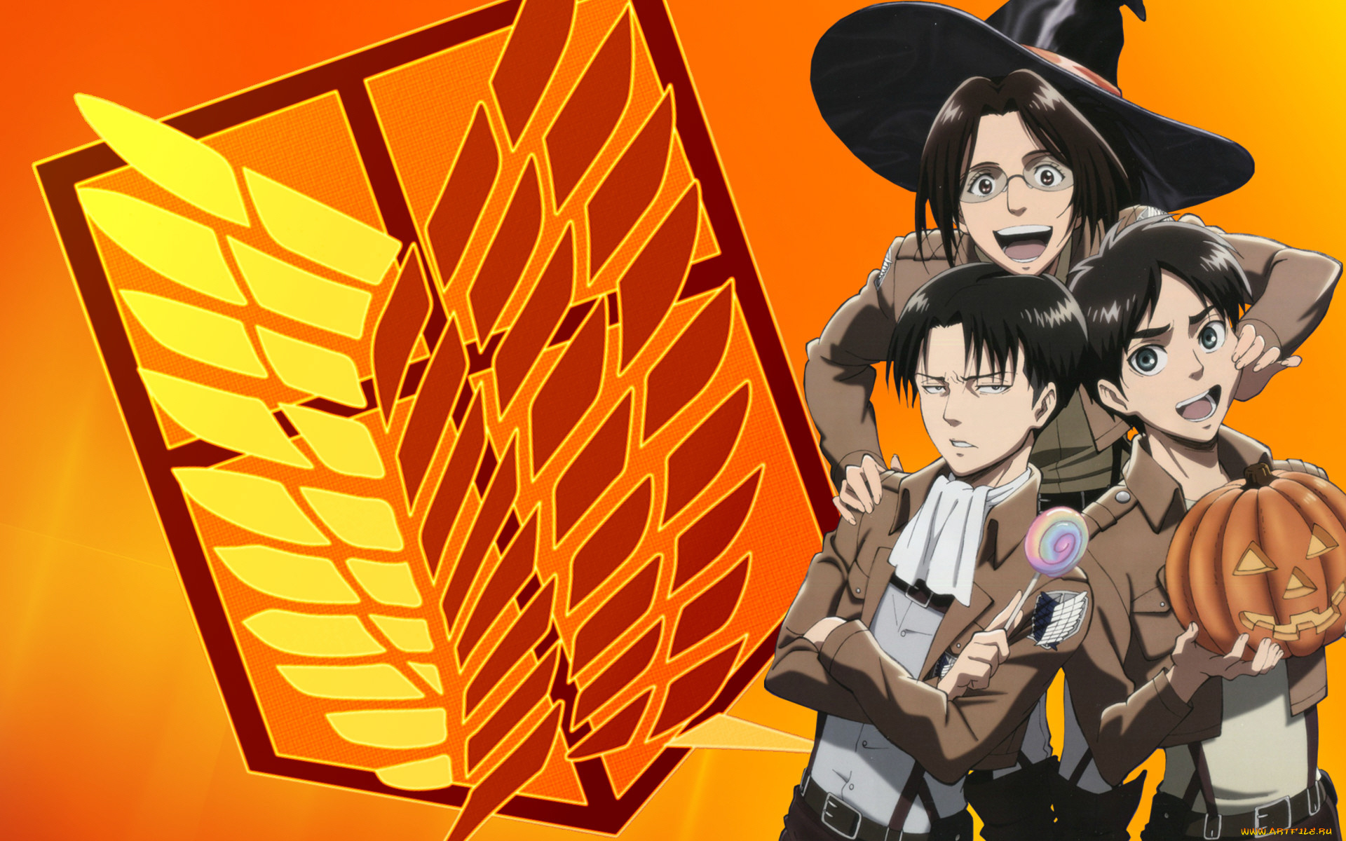 аниме, shingeki, no, kyojin, атака, титанов