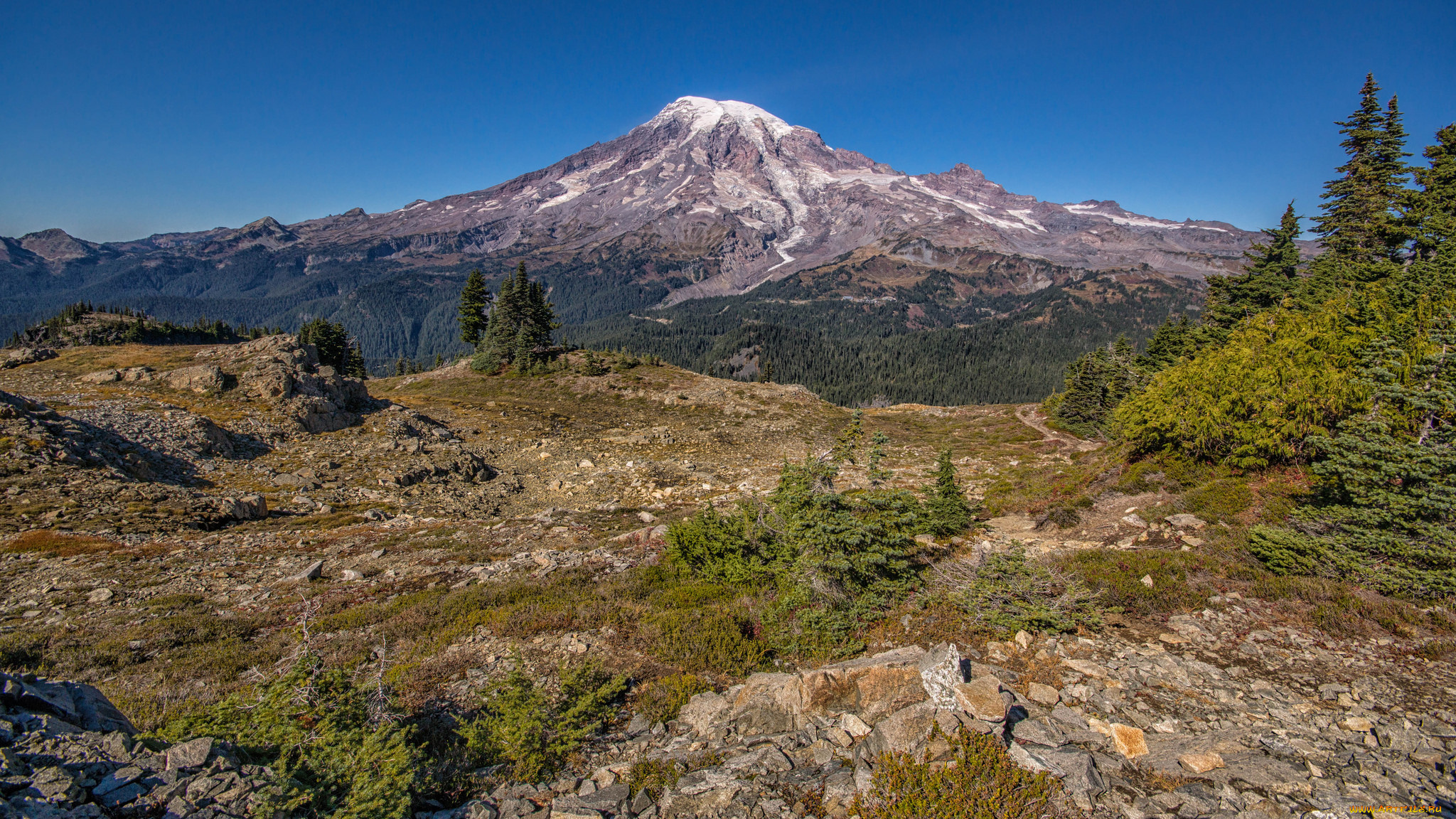 природа, горы, простор