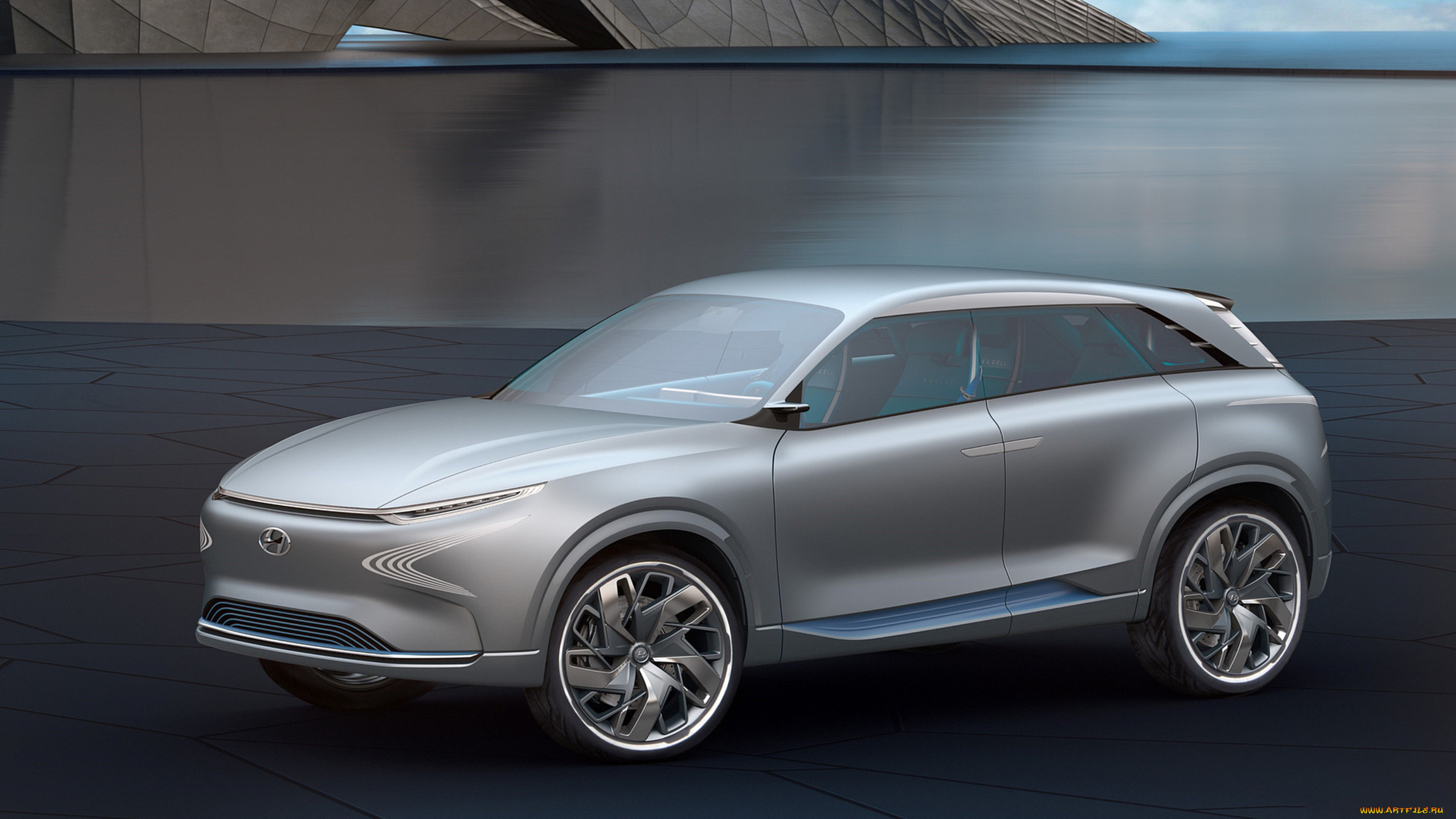 hyundai, fe, fuel, cell, concept, 2017, автомобили, hyundai, fe, fuel, cell, concept, 2017