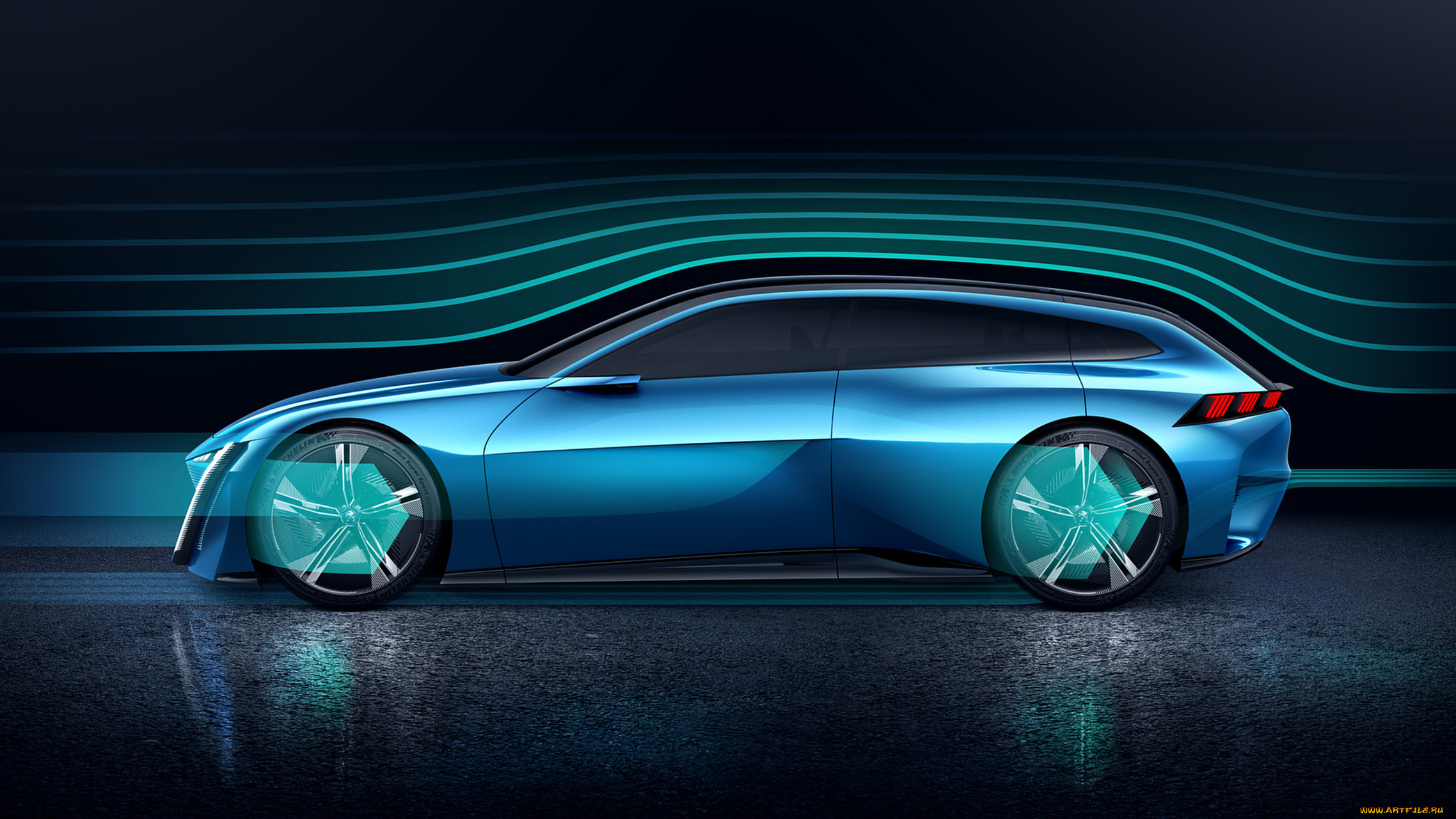 peugeot, instinct, concept, 2017, автомобили, 3д, 2017, instinct, concept, peugeot