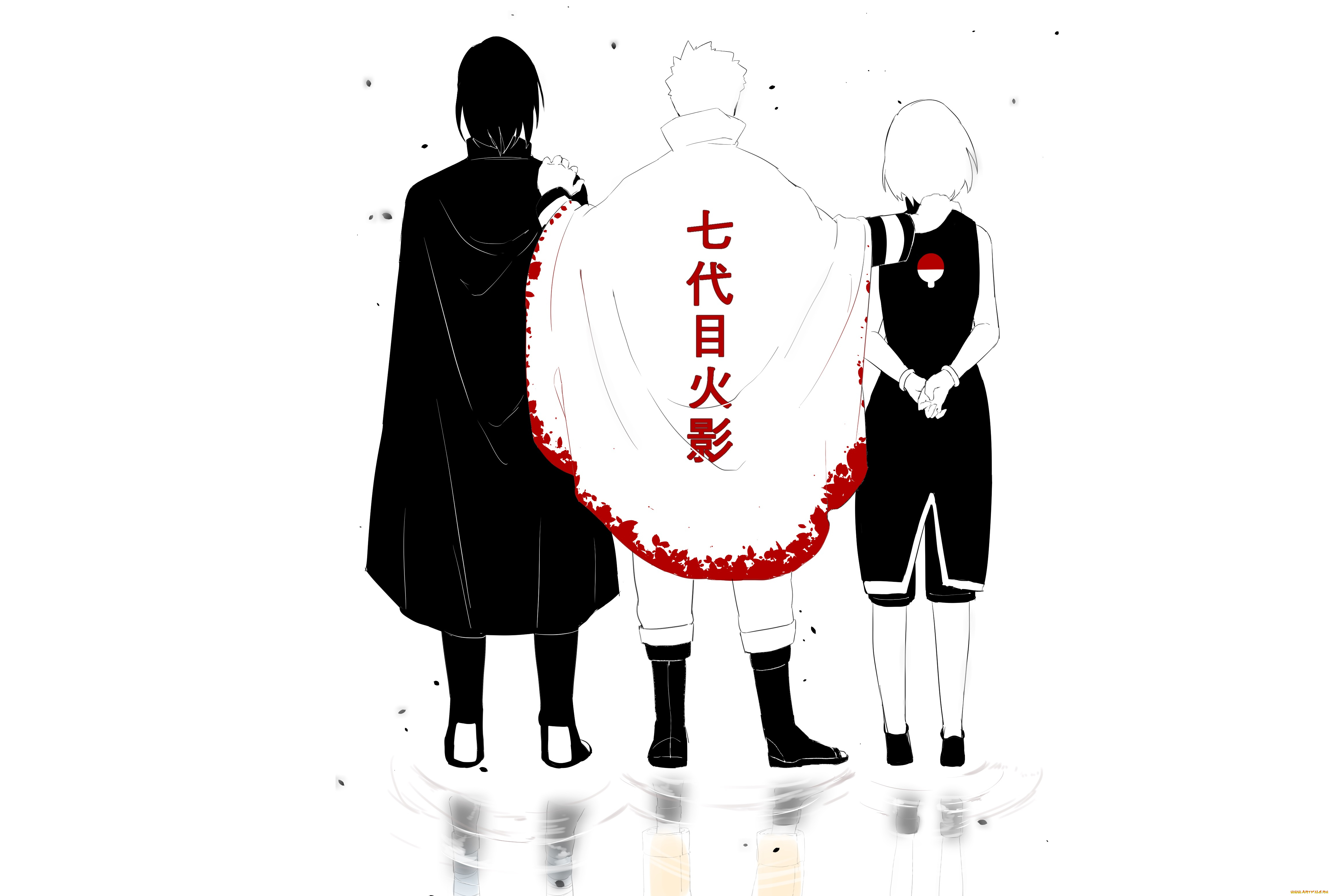 аниме, naruto, team, 7