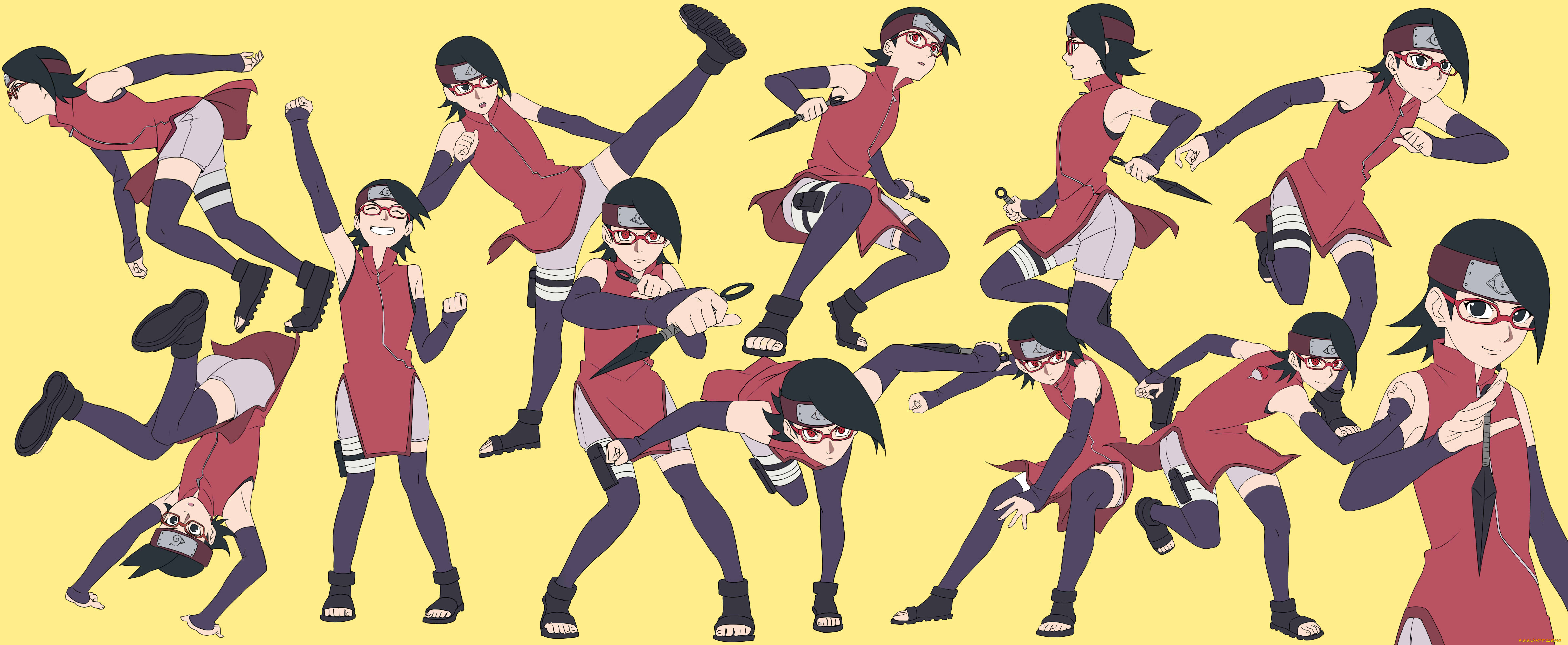аниме, naruto, uchiha, sarada