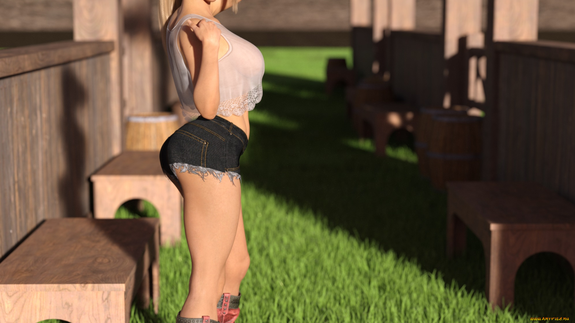 3д, графика, люди, , people, девушка, взгляд, фон