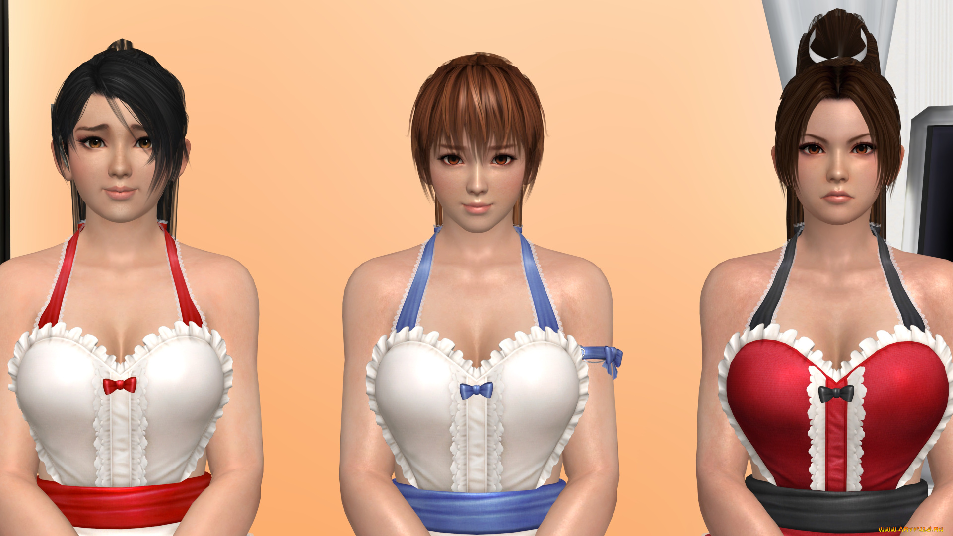 3д, графика, люди, , people, девушки, фон, взгляд