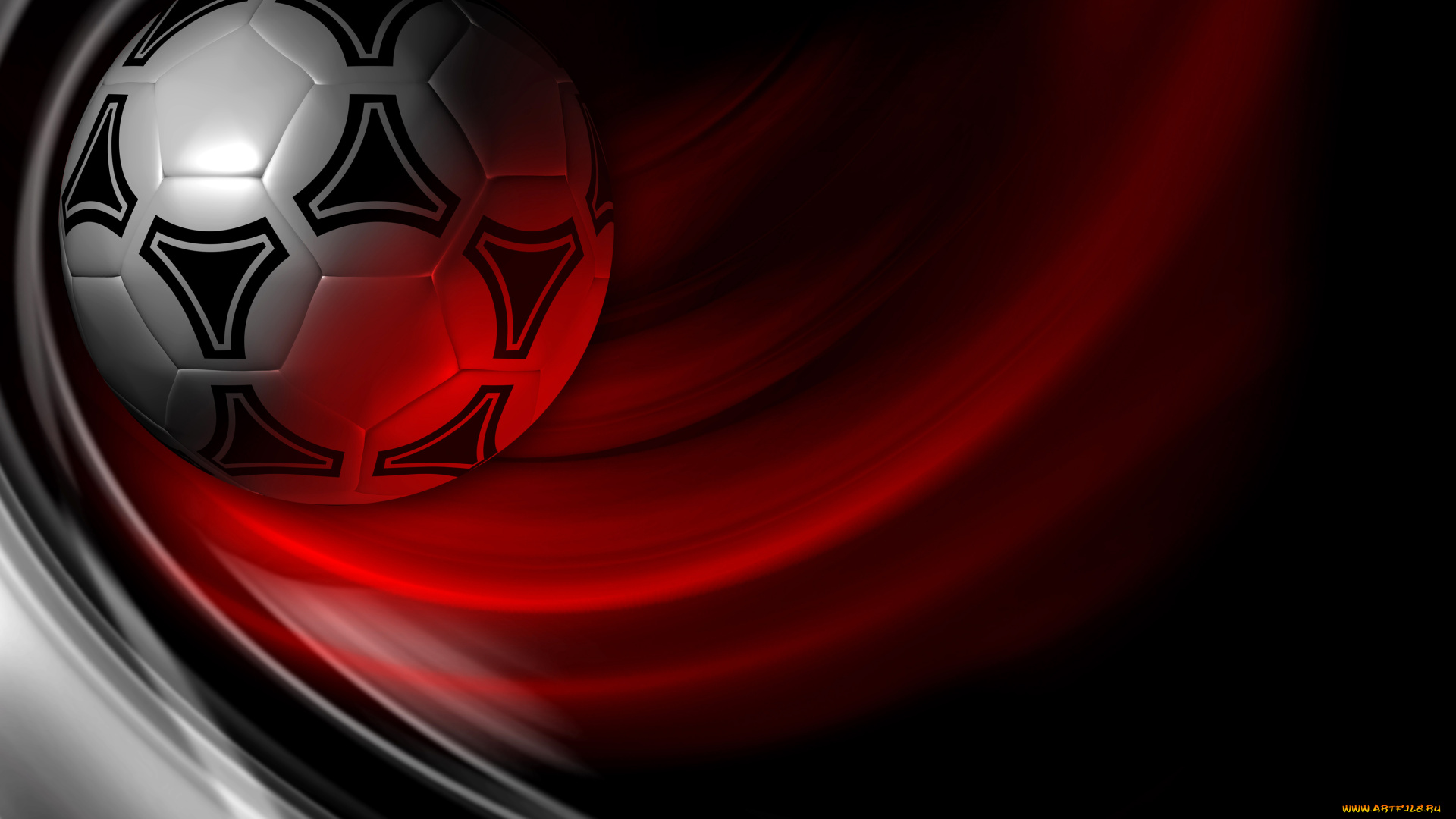 спорт, 3d, рисованные, фон, мяч