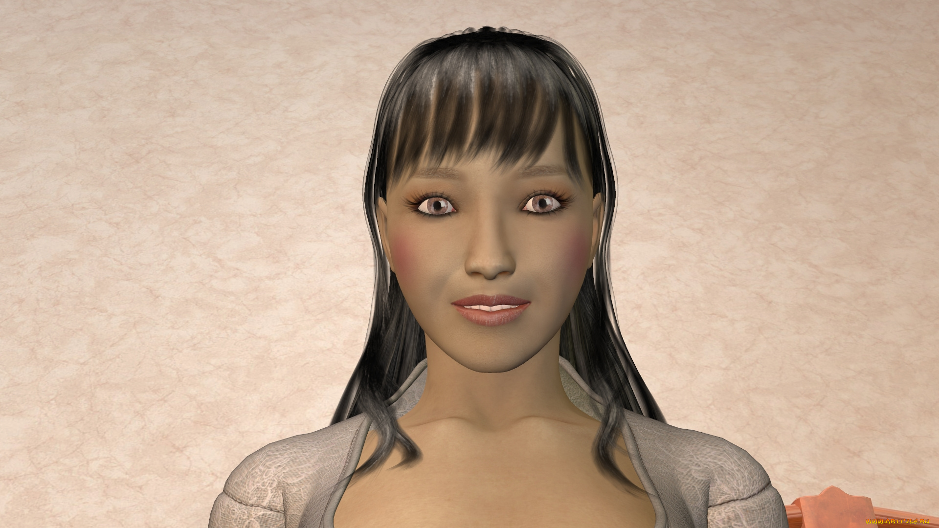 3д, графика, портрет, , portraits, фон, взгляд, девушка