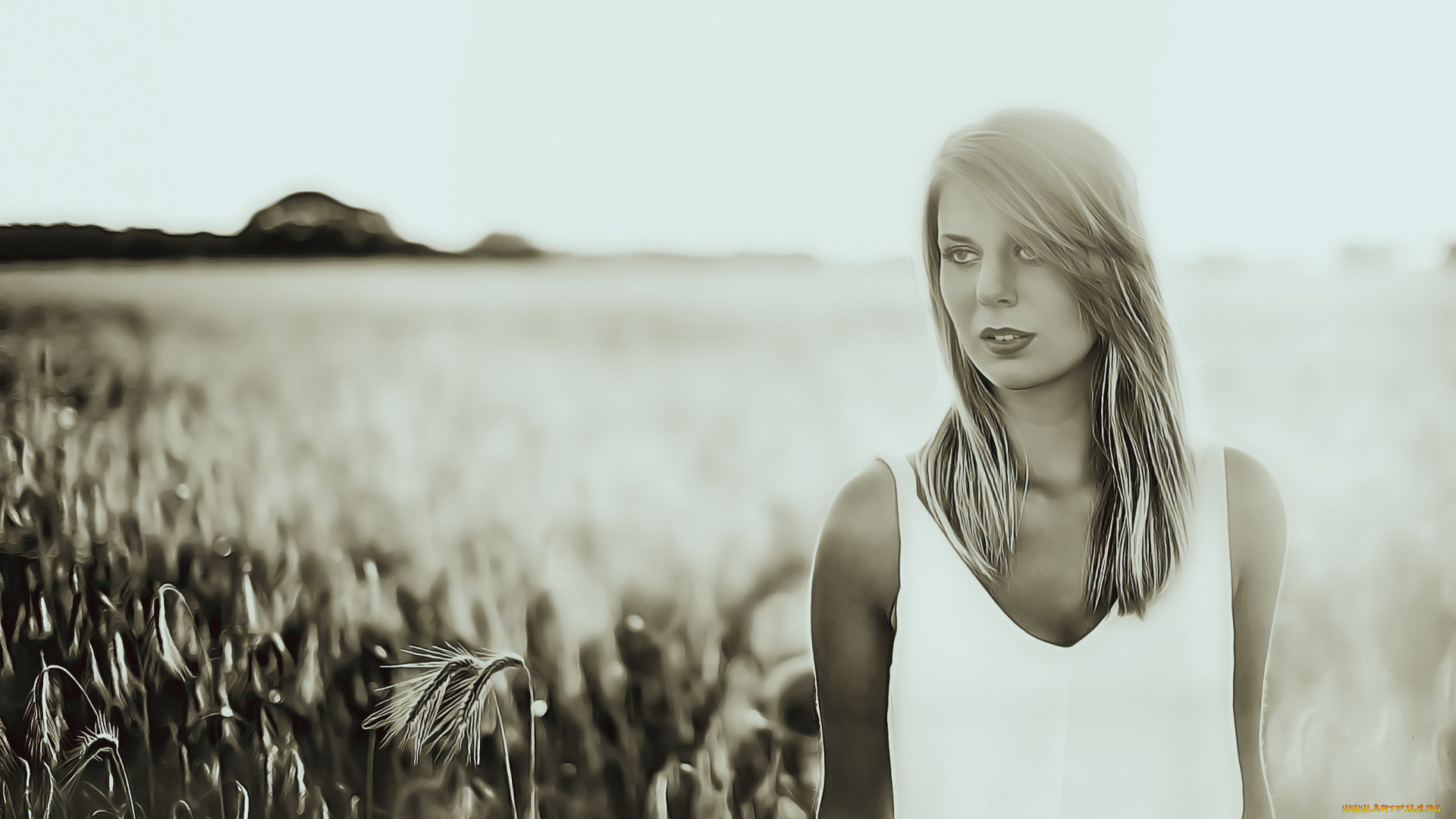 календари, компьютерный, дизайн, растение, природа, девушка