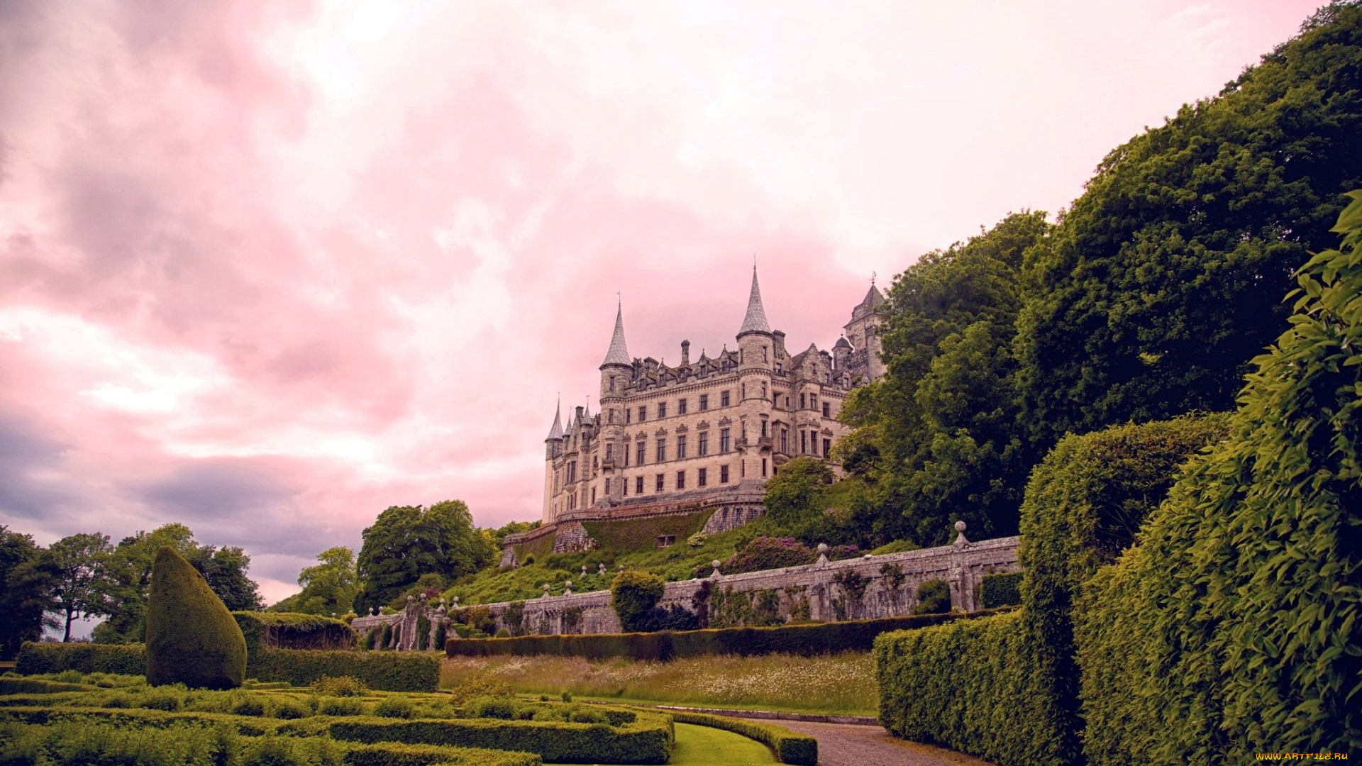 dunrobin, castle, scotland, города, замки, англии, dunrobin, castle