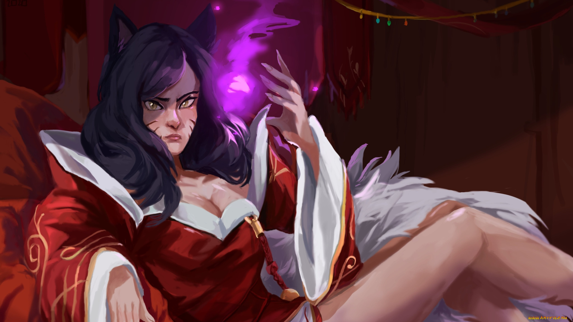 видео, игры, league, of, legends, ahri, магия