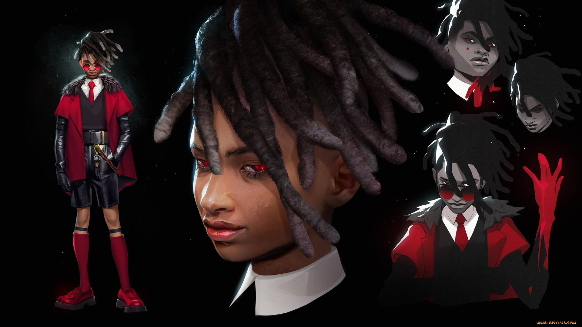 фэнтези, вампиры, мальчик, вампир, очки