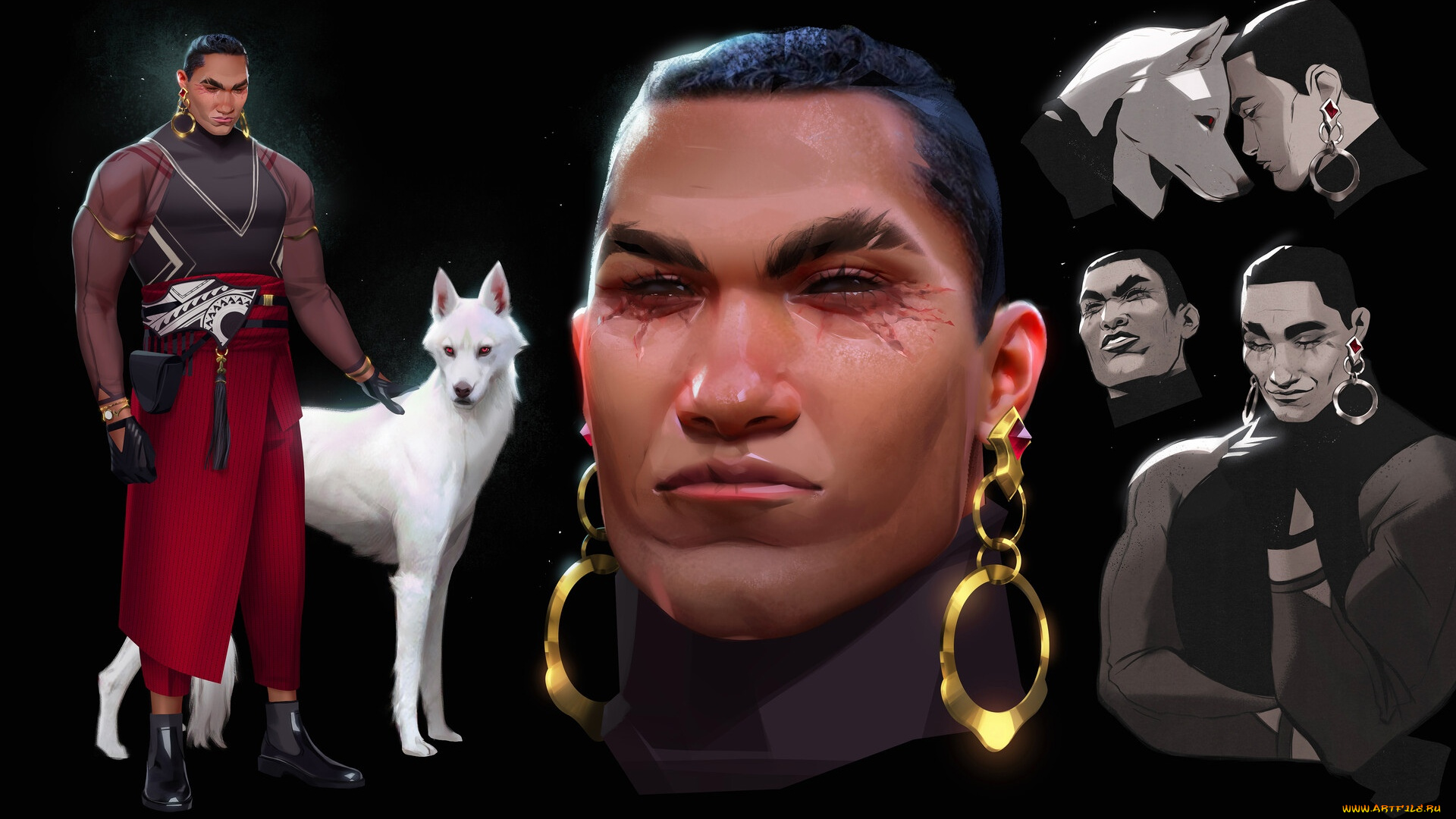 фэнтези, вампиры, вампир, собака, лицо