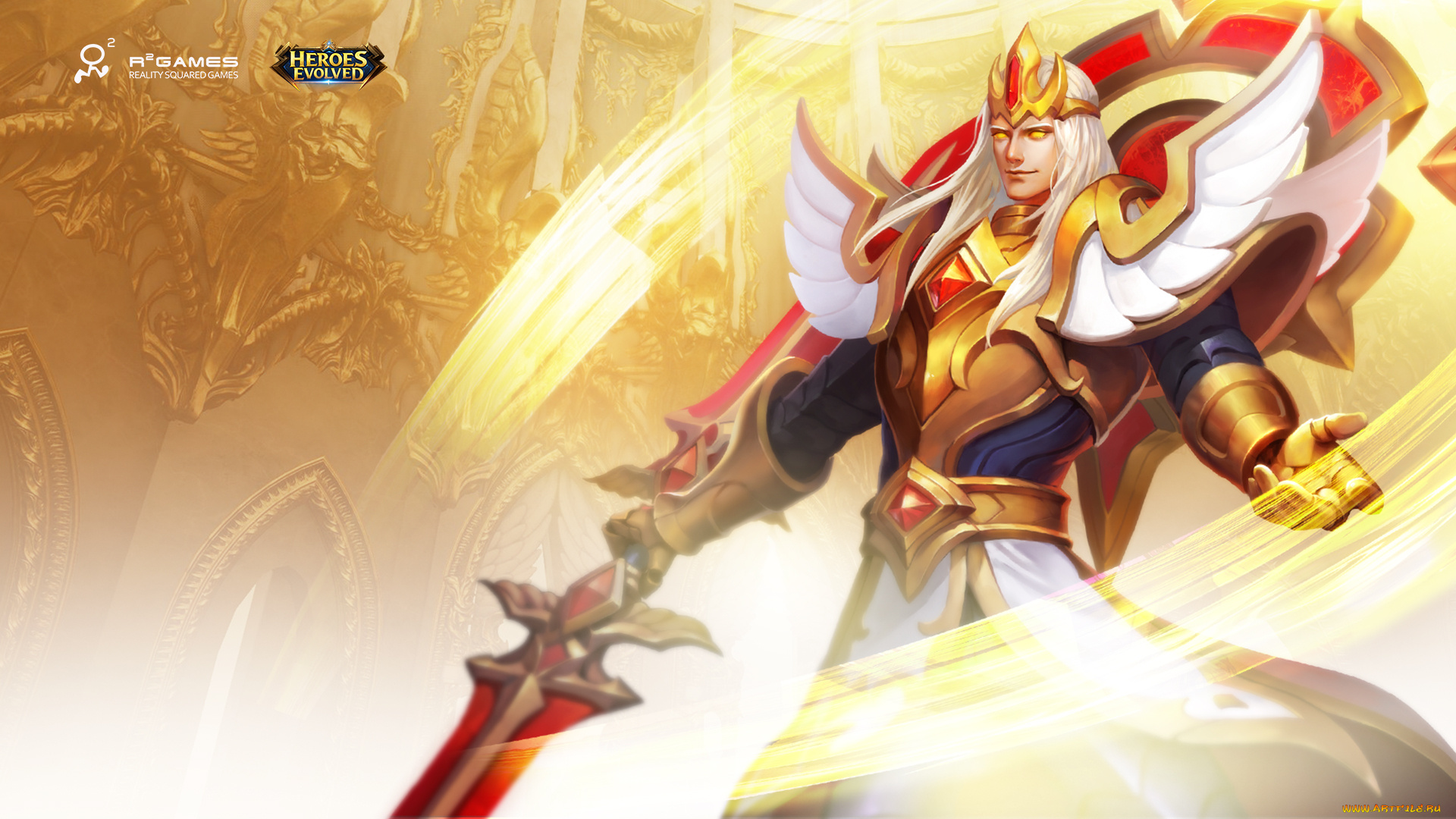 видео, игры, heroes, evolved, мужчина, меч, броня