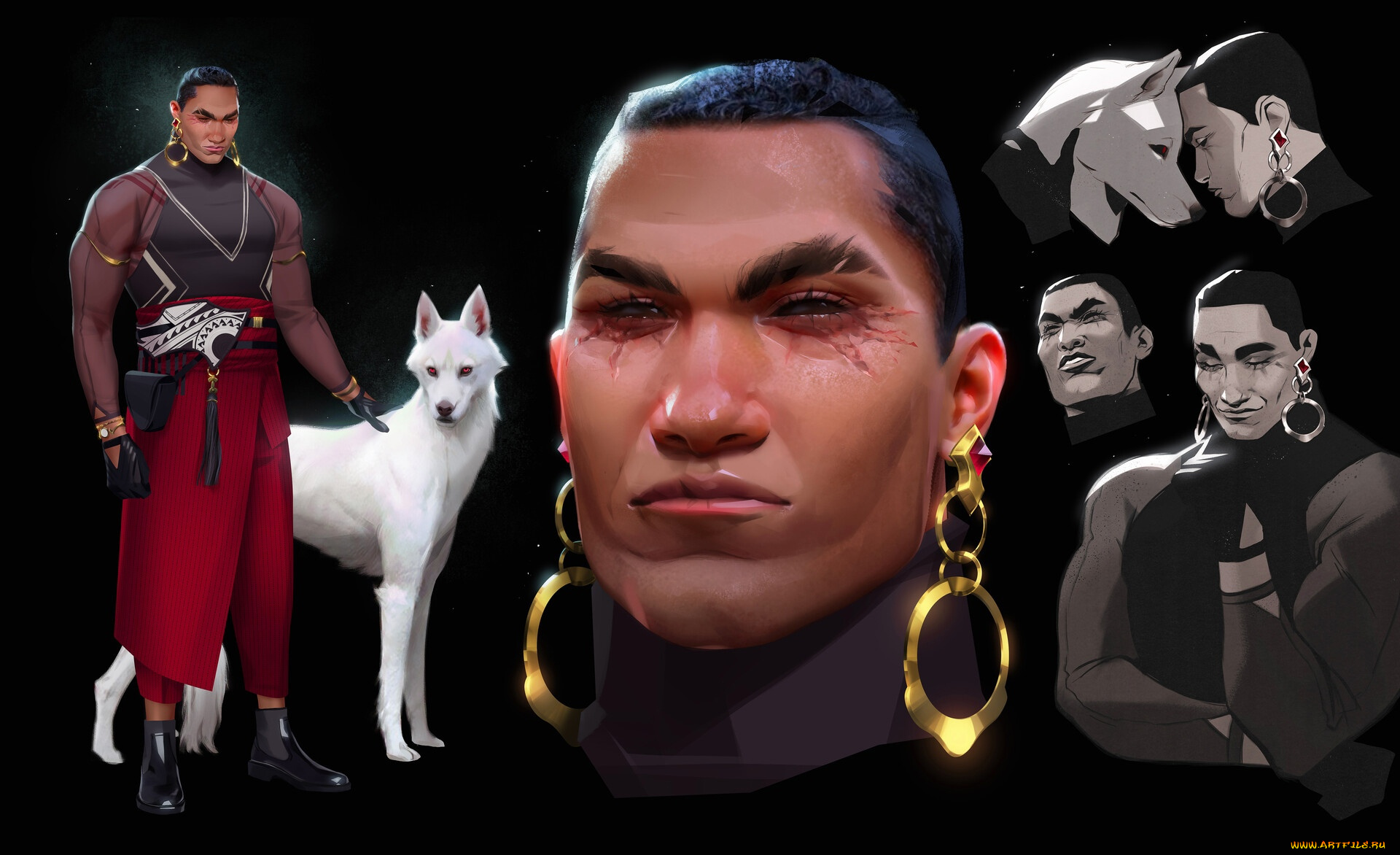 фэнтези, вампиры, вампир, собака, лицо