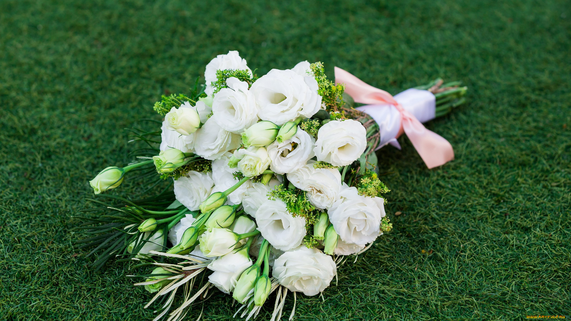 цветы, букеты, , композиции, белые, розы, эустома