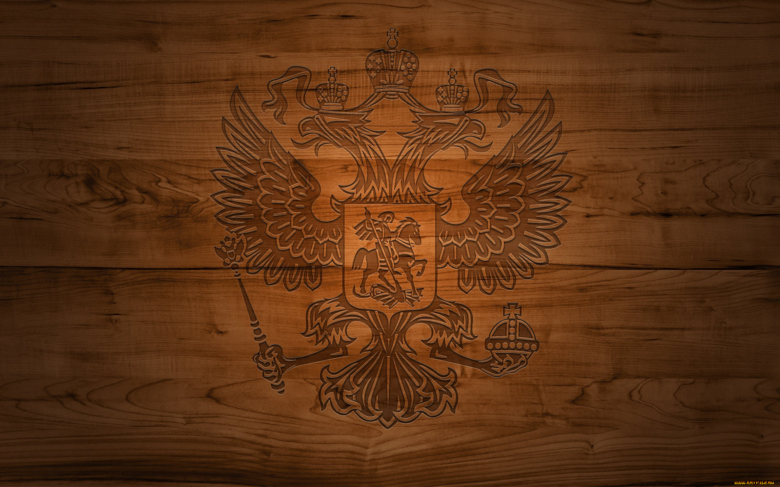 разное, символы, ссср, , россии, герб, россии, на, деревянном, фоне, три, короны, двух, главый, орёл, георгий, победоносец, скипитр, держава
