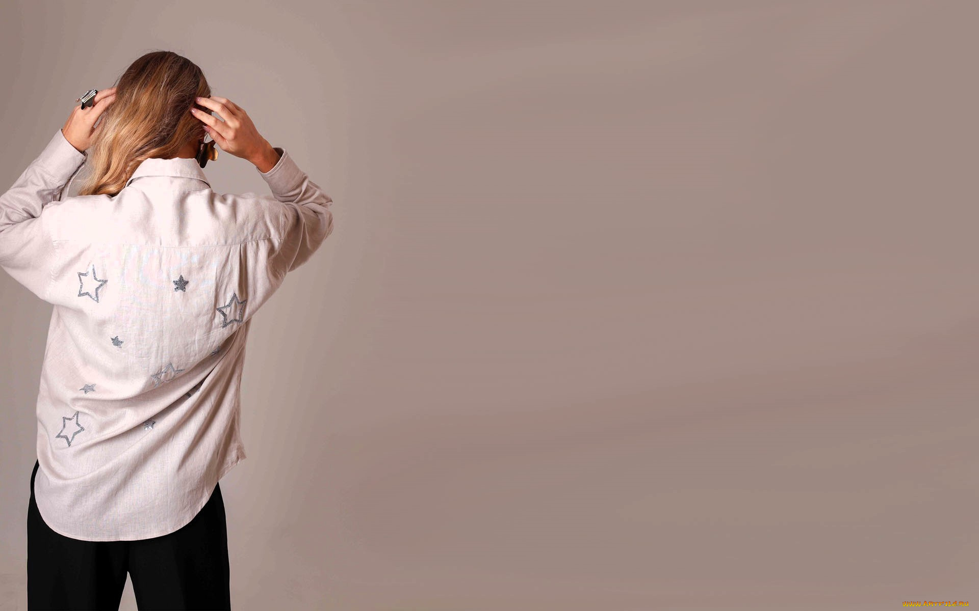 девушки, tara, goddard, русая, рубашка, брюки, звезды