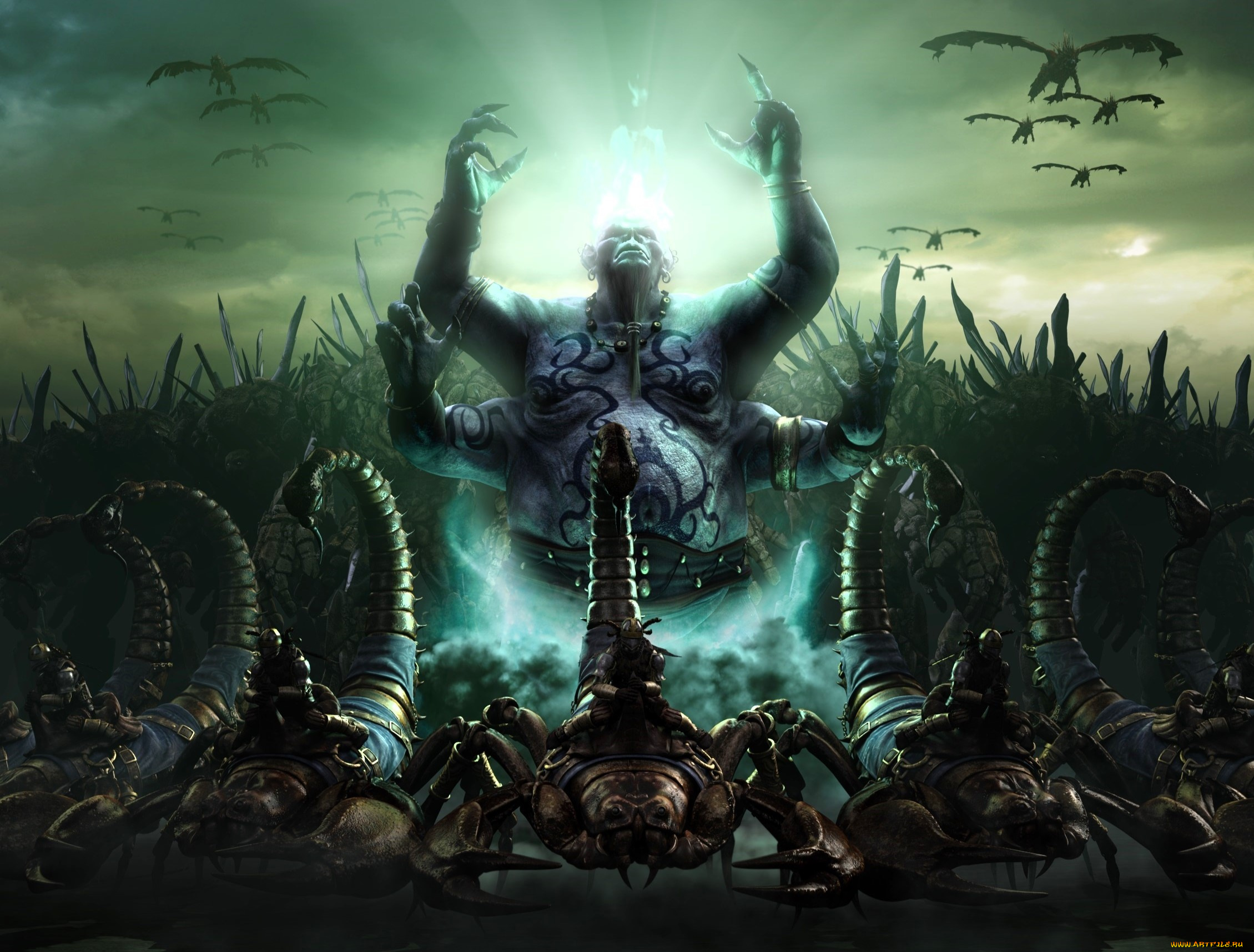 видео, игры, rise, of, nations, , rise, of, legends, монстры, скорпионы, армия