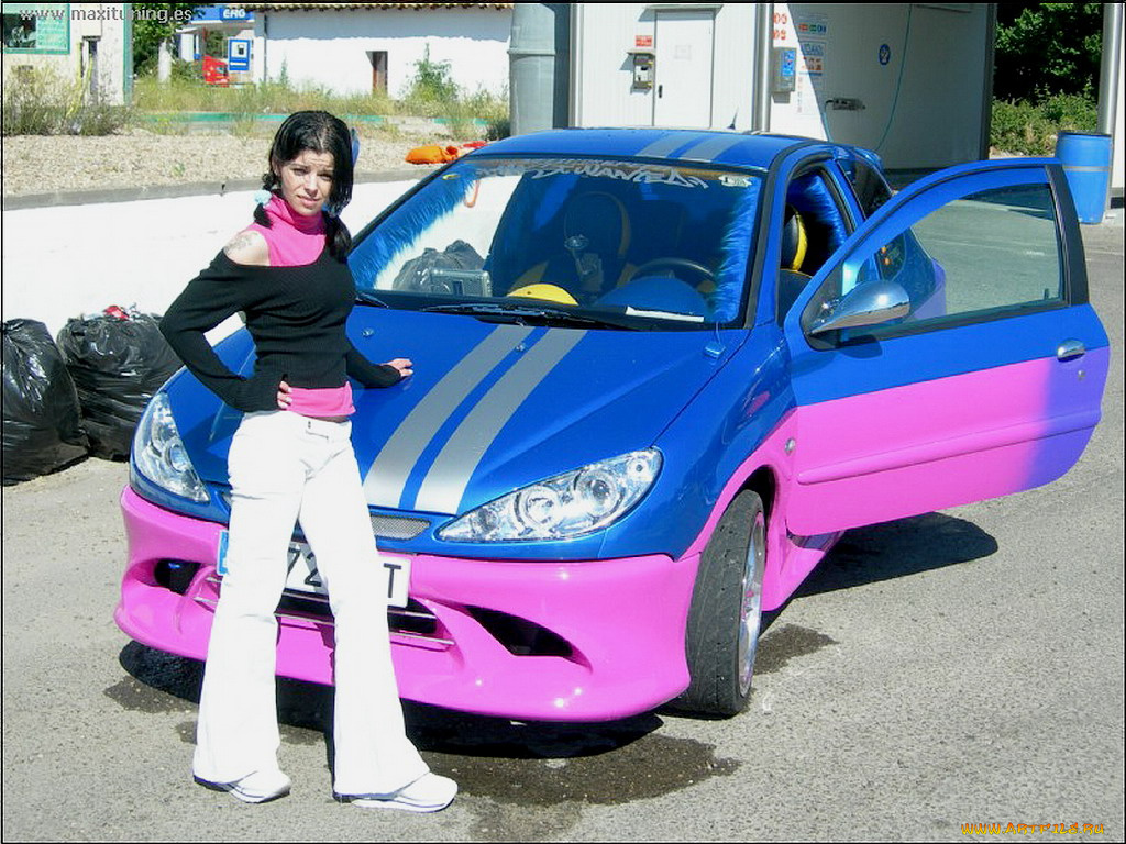 peugeot, 206, автомобили, авто, девушками