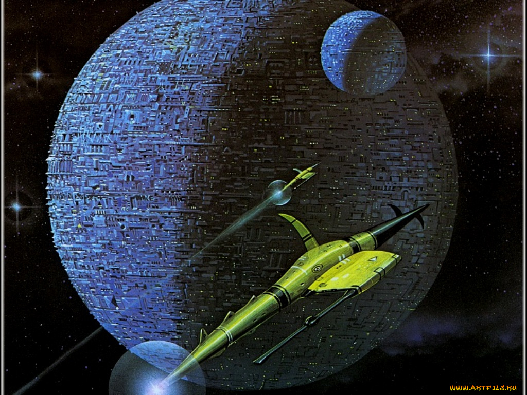 фэнтези, космические, корабли, звездолеты, станции
