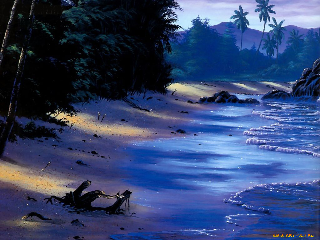 рисованные, природа