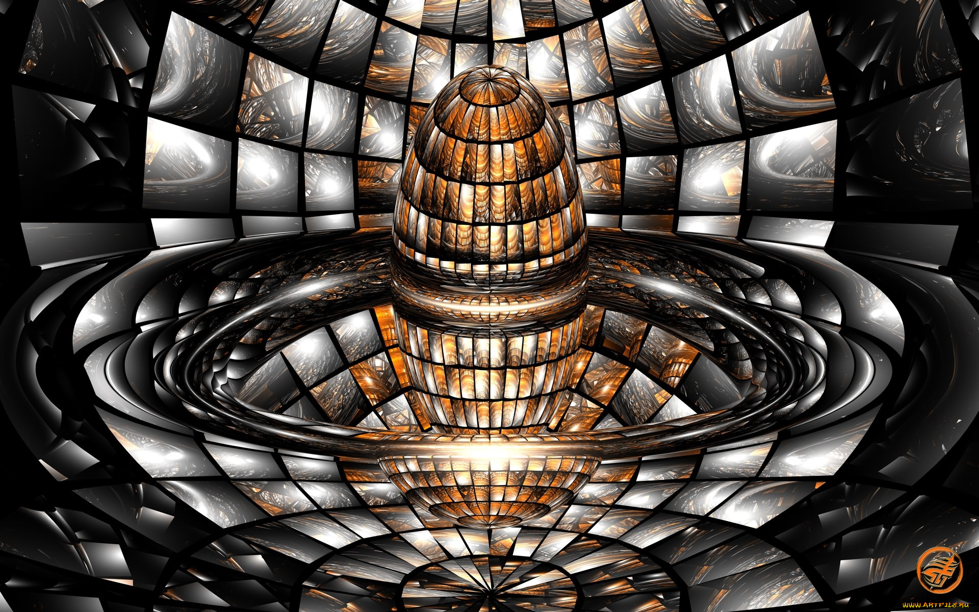 3д, графика, fractal, фракталы