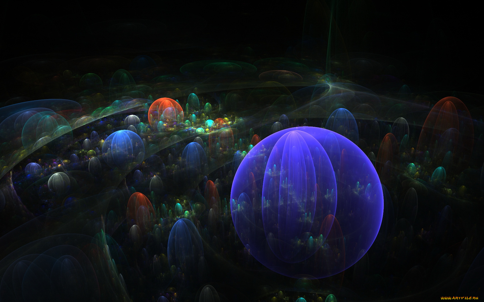 3д, графика, fractal, фракталы