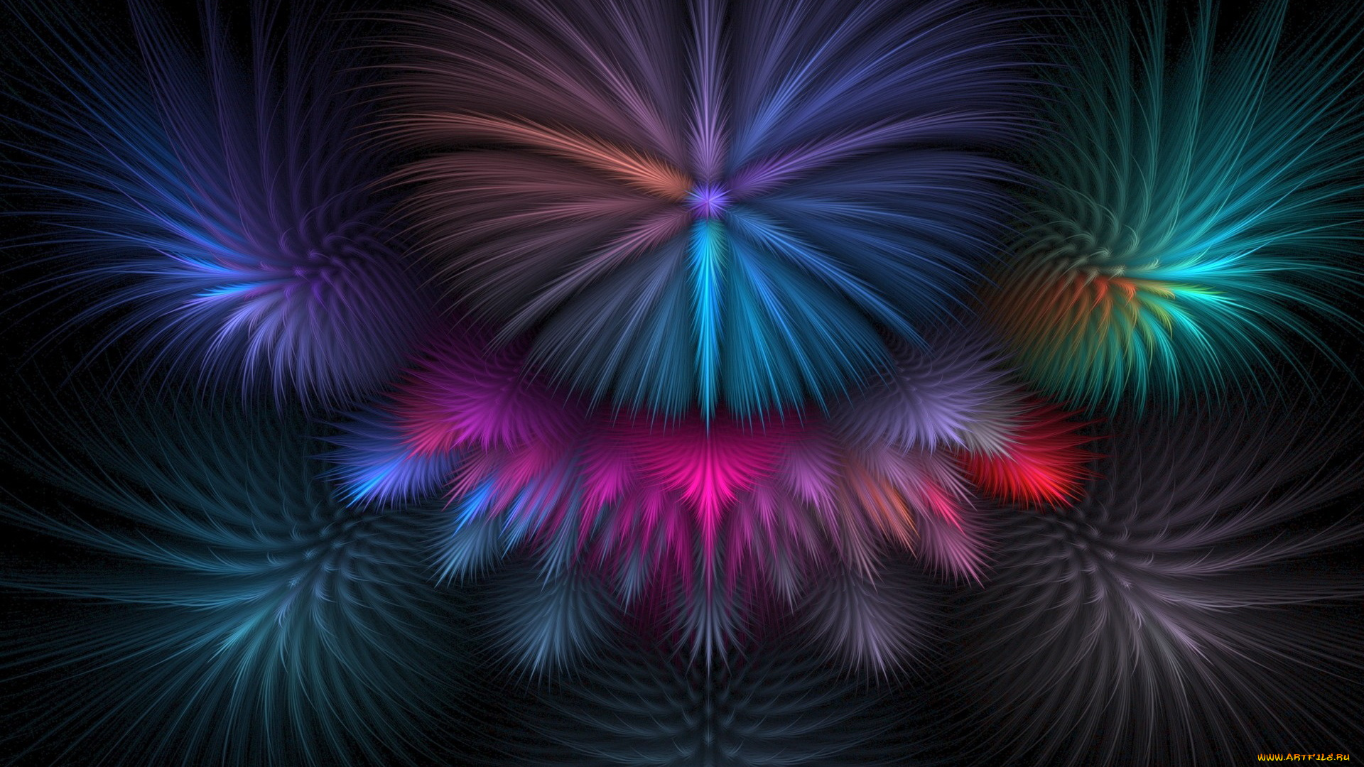 3д, графика, fractal, фракталы