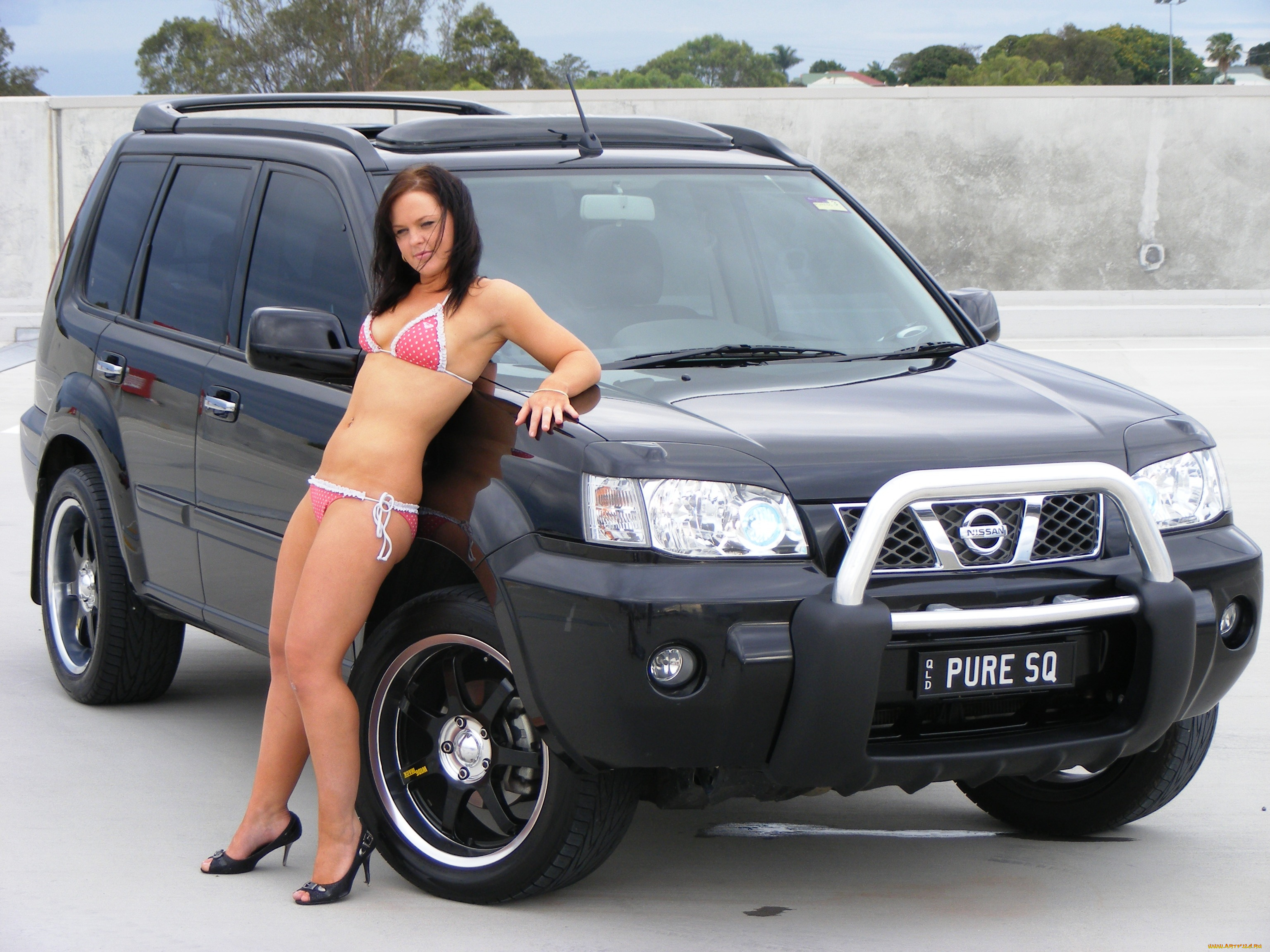 автомобили, авто, девушками, nissan