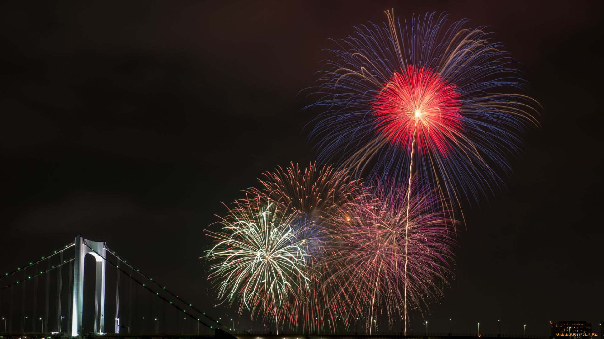 разное, салюты, фейерверки, праздник