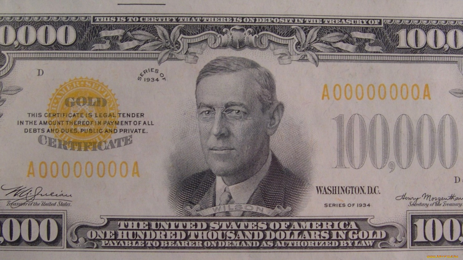 разное, золото, купюры, монеты, банкнота, доллары, сша