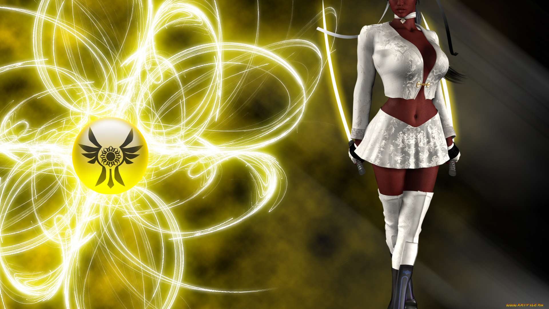 3д, графика, фантазия, , fantasy, девушка, катана