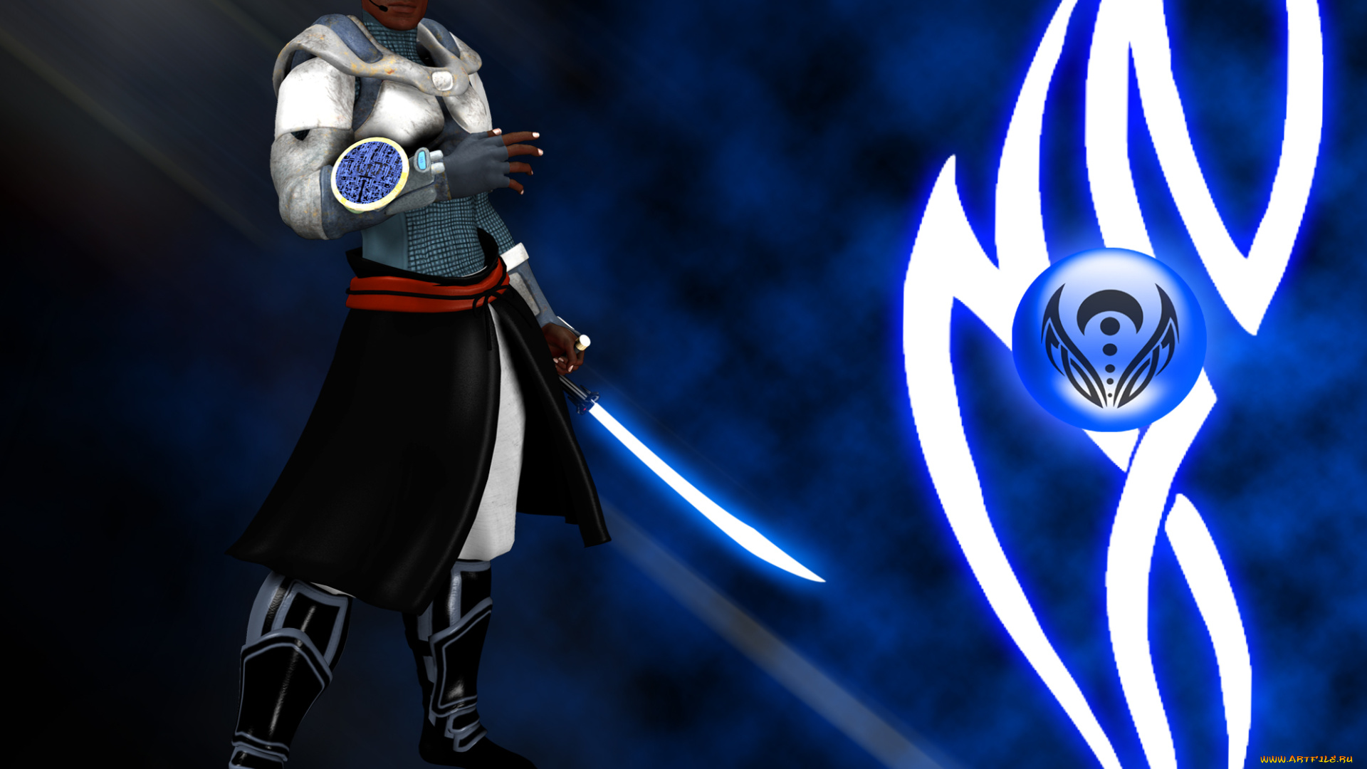 3д, графика, фантазия, , fantasy, мужчина, поза, взгляд, меч