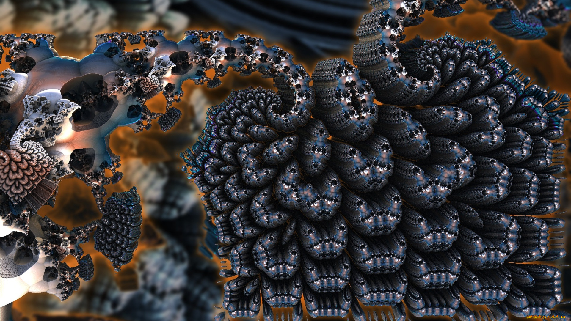3д, графика, фракталы, , fractal, фон, узор, цвета