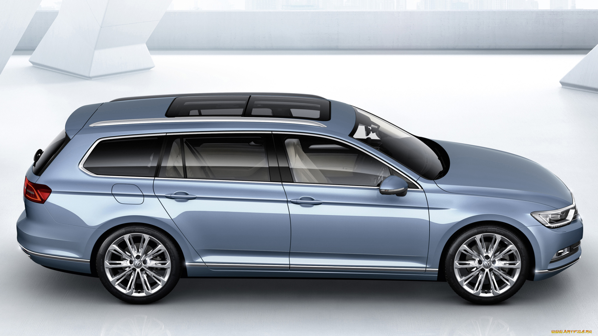 автомобили, volkswagen, b8, variant, голубой, 2014г, passat