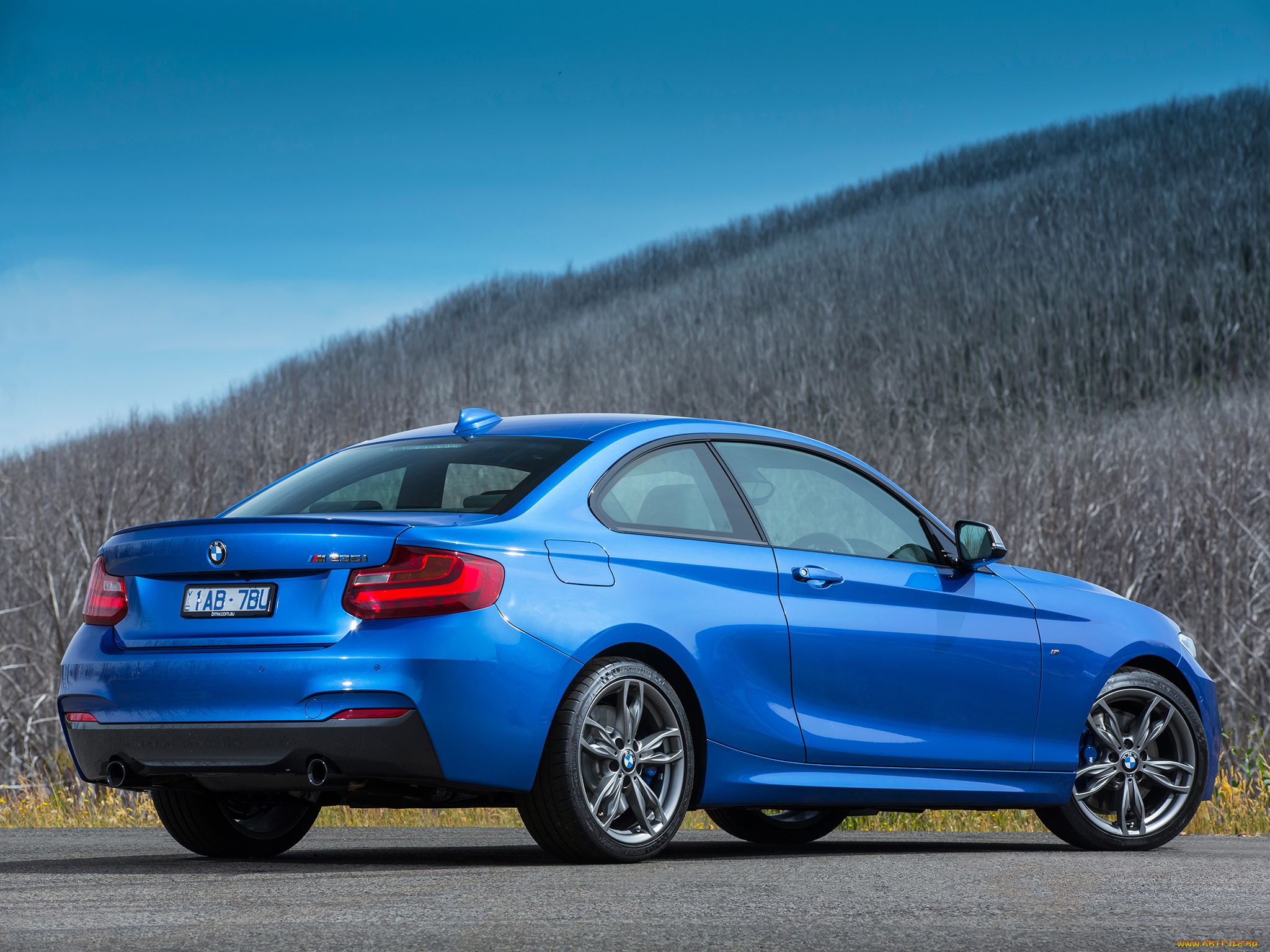 автомобили, bmw, 2014г, f22, au-spec, coupе, m235i, синий