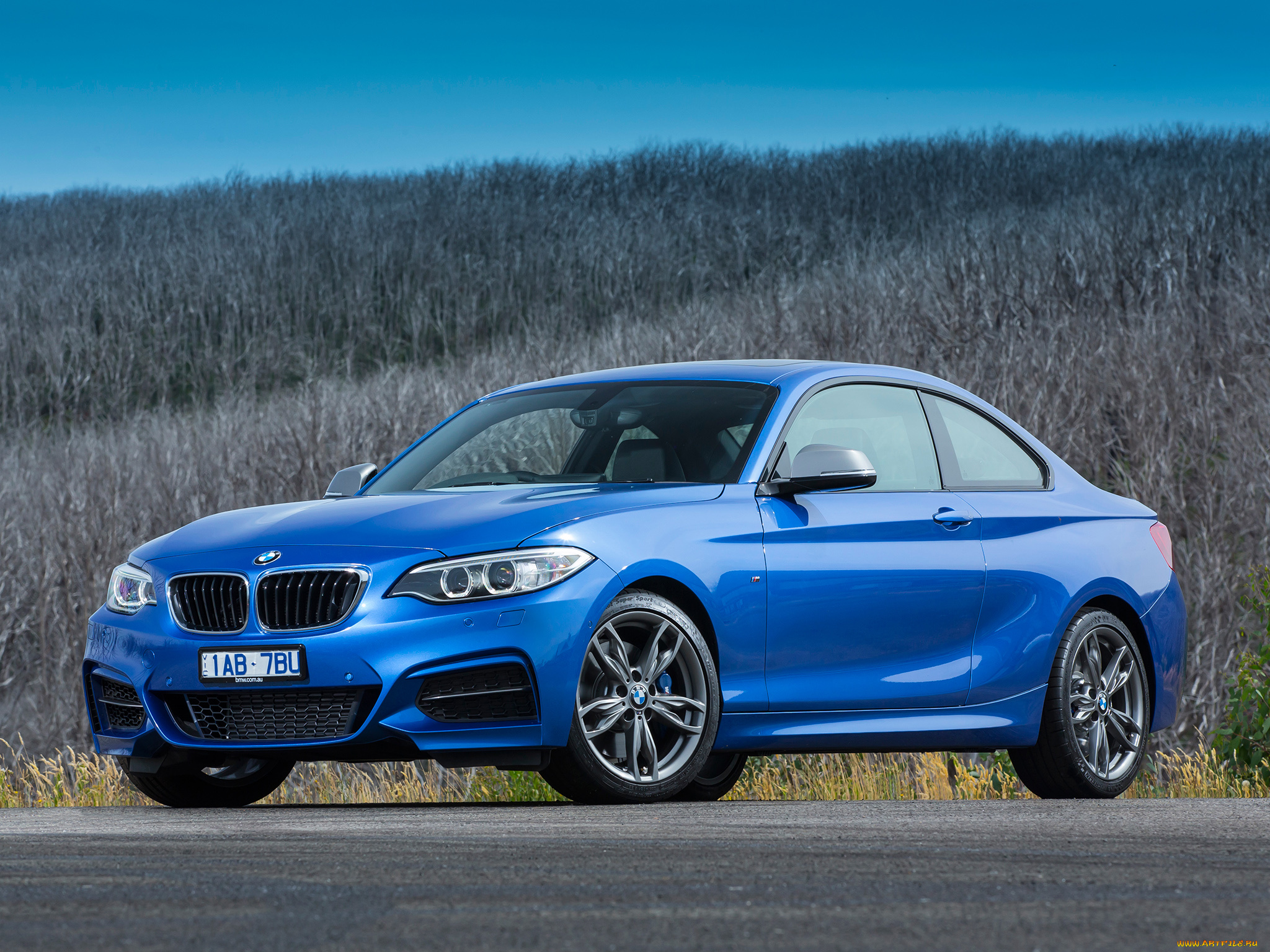 автомобили, bmw, m235i, 2014г, f22, au-spec, coupе, синий
