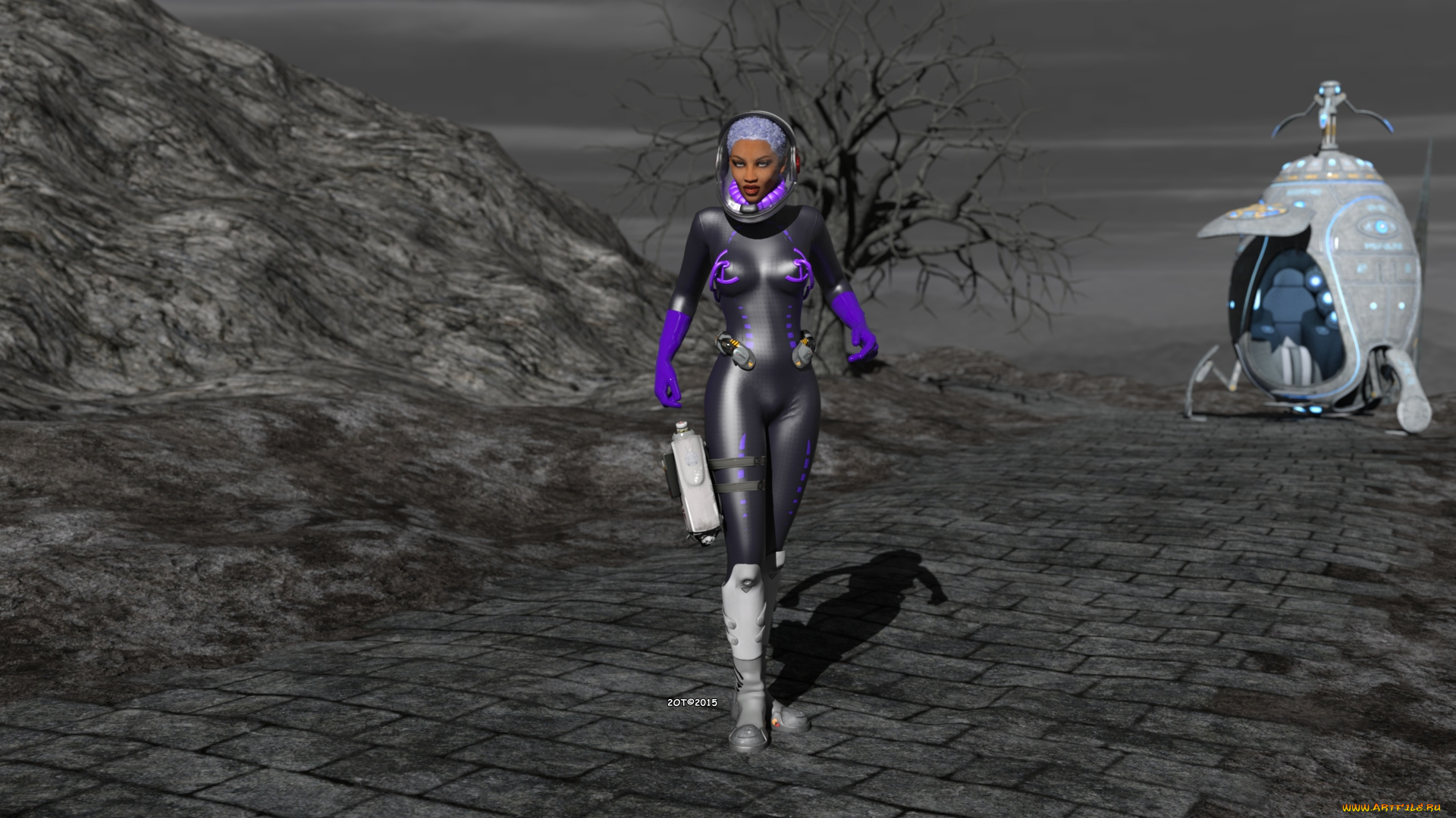 3д, графика, фантазия, , fantasy, взгяд, девушка, космический, корабль