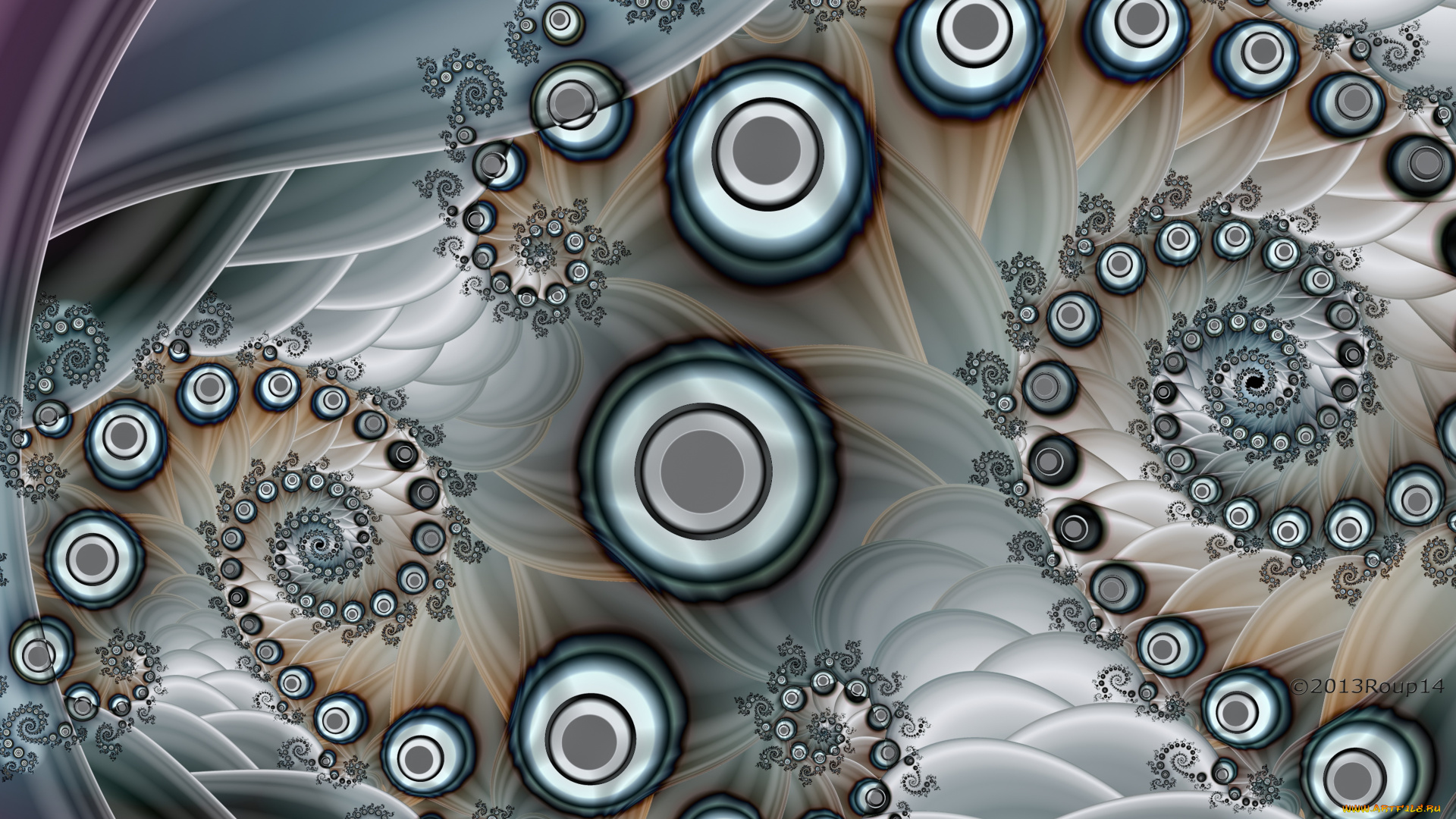 3д, графика, фракталы, , fractal, фон, цвета, узор