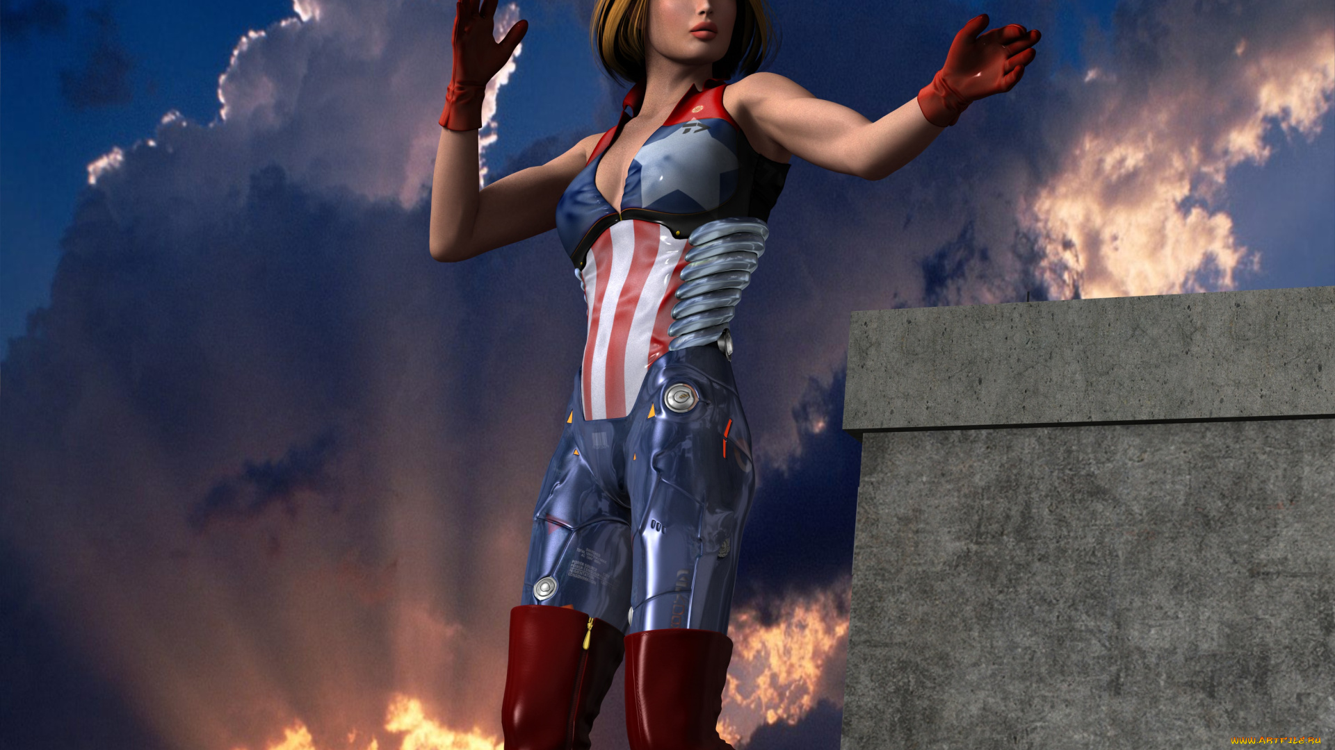 3д, графика, люди, , people, фон, девушка, взгляд