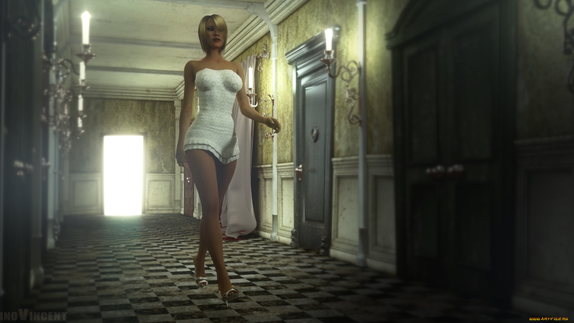 3д, графика, люди, , people, фон, взгляд, девушка