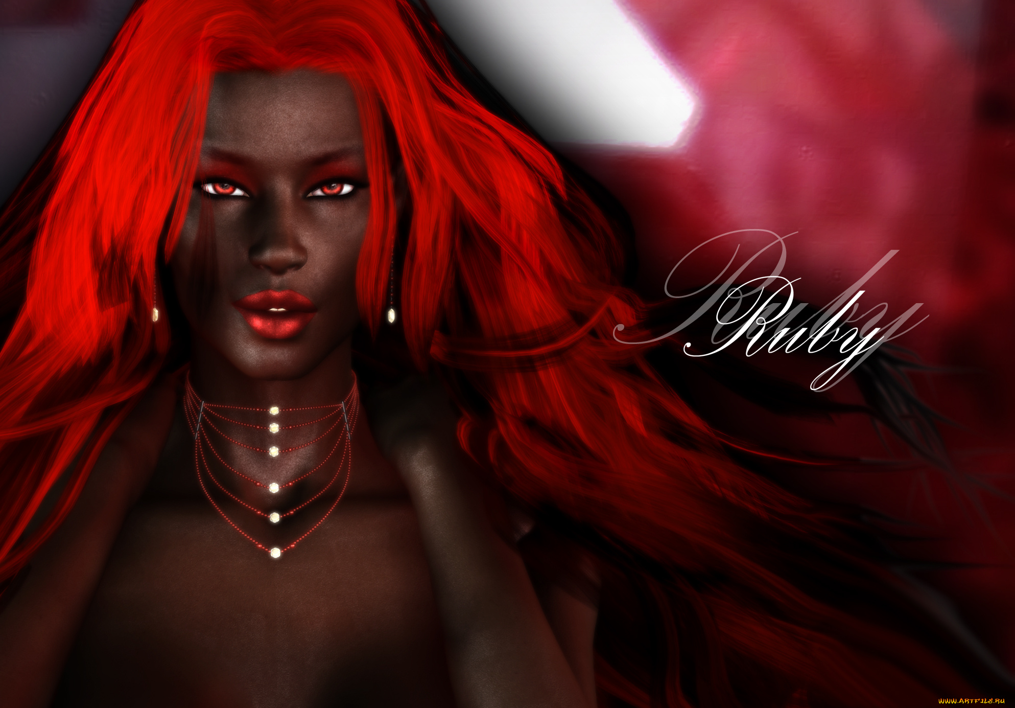 3д, графика, портрет, , portraits, фон, взгляд, девушка