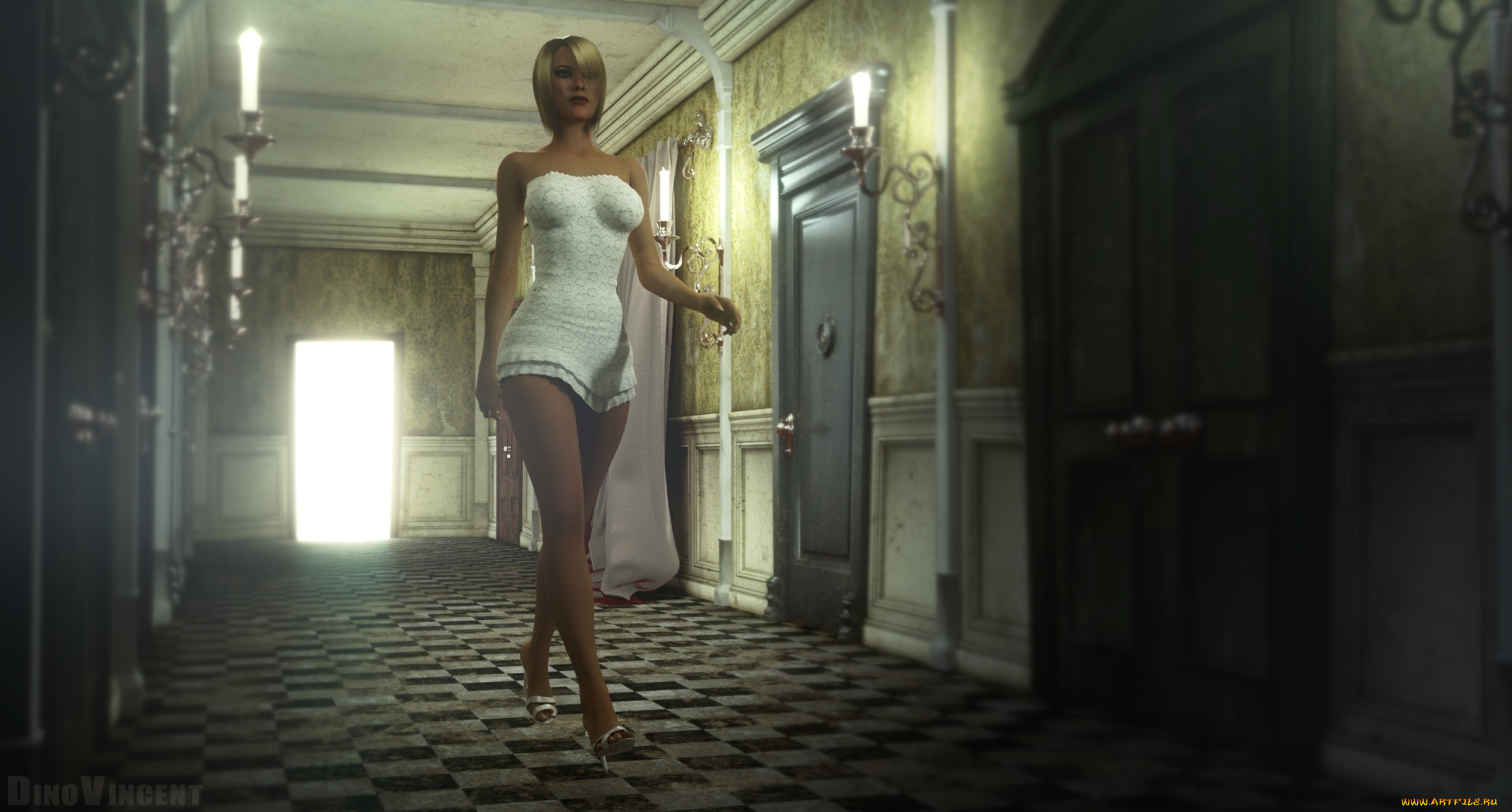 3д, графика, люди, , people, фон, взгляд, девушка