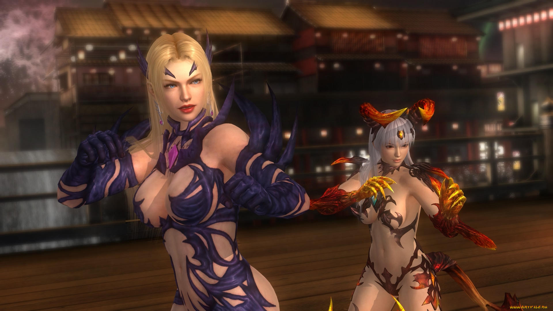 3д, графика, аниме, , anime, девушки, взгляд, фон, поза