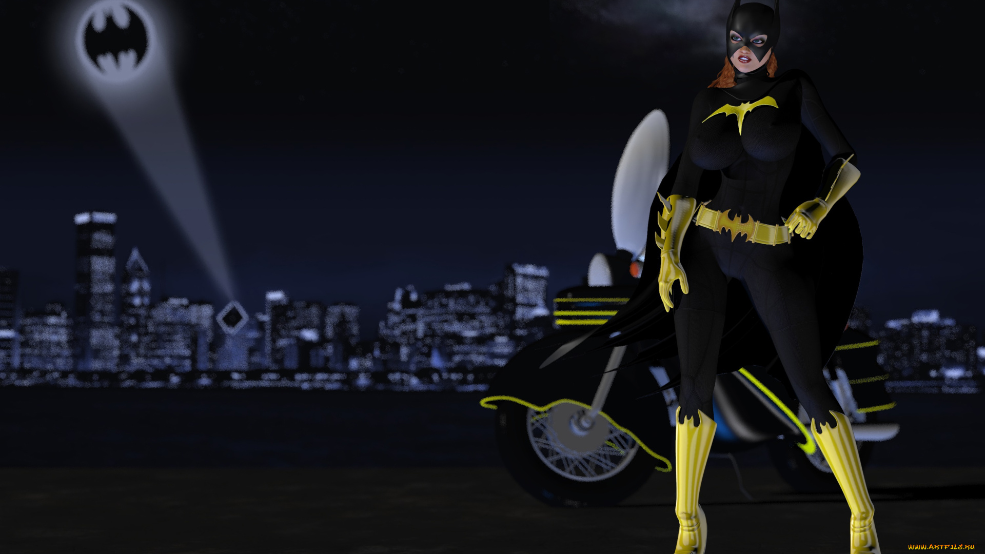 3д, графика, фантазия, , fantasy, девушка, взгляд, фон, супермен