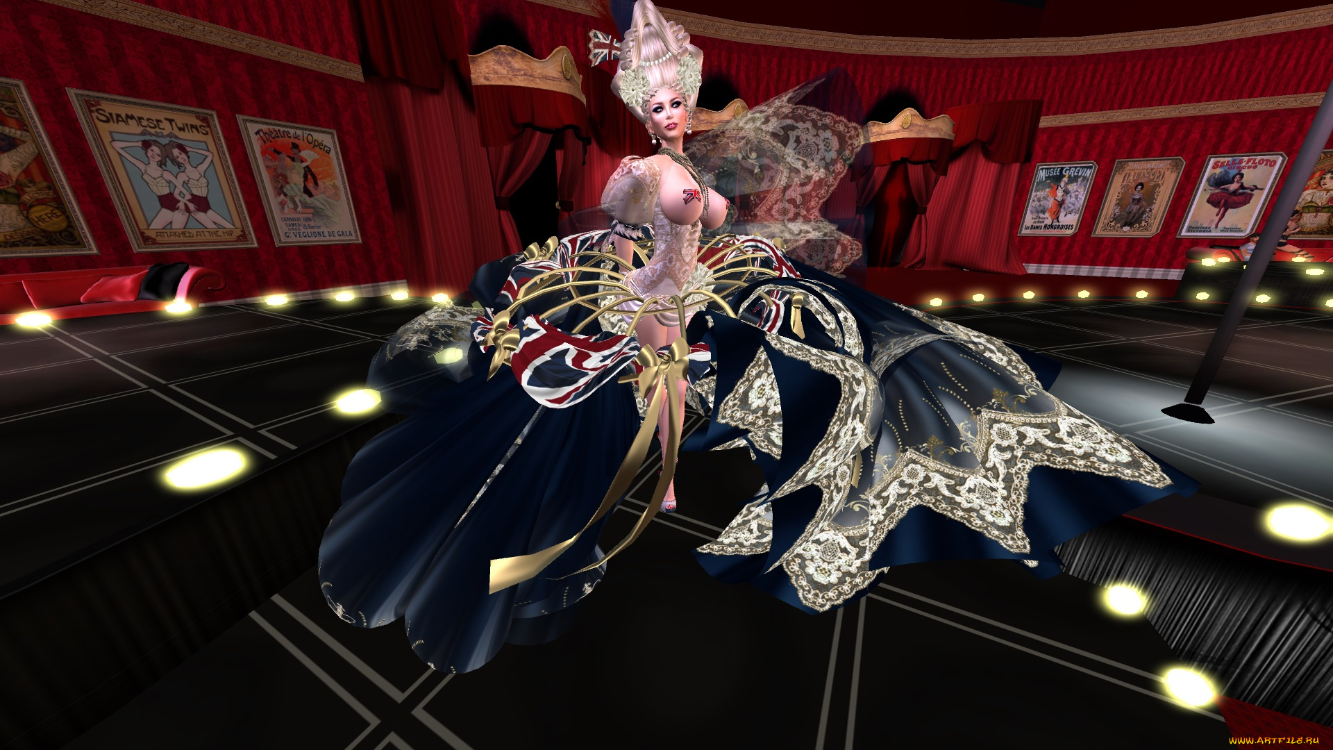 3д, графика, фантазия, , fantasy, фон, взгляд, девушка